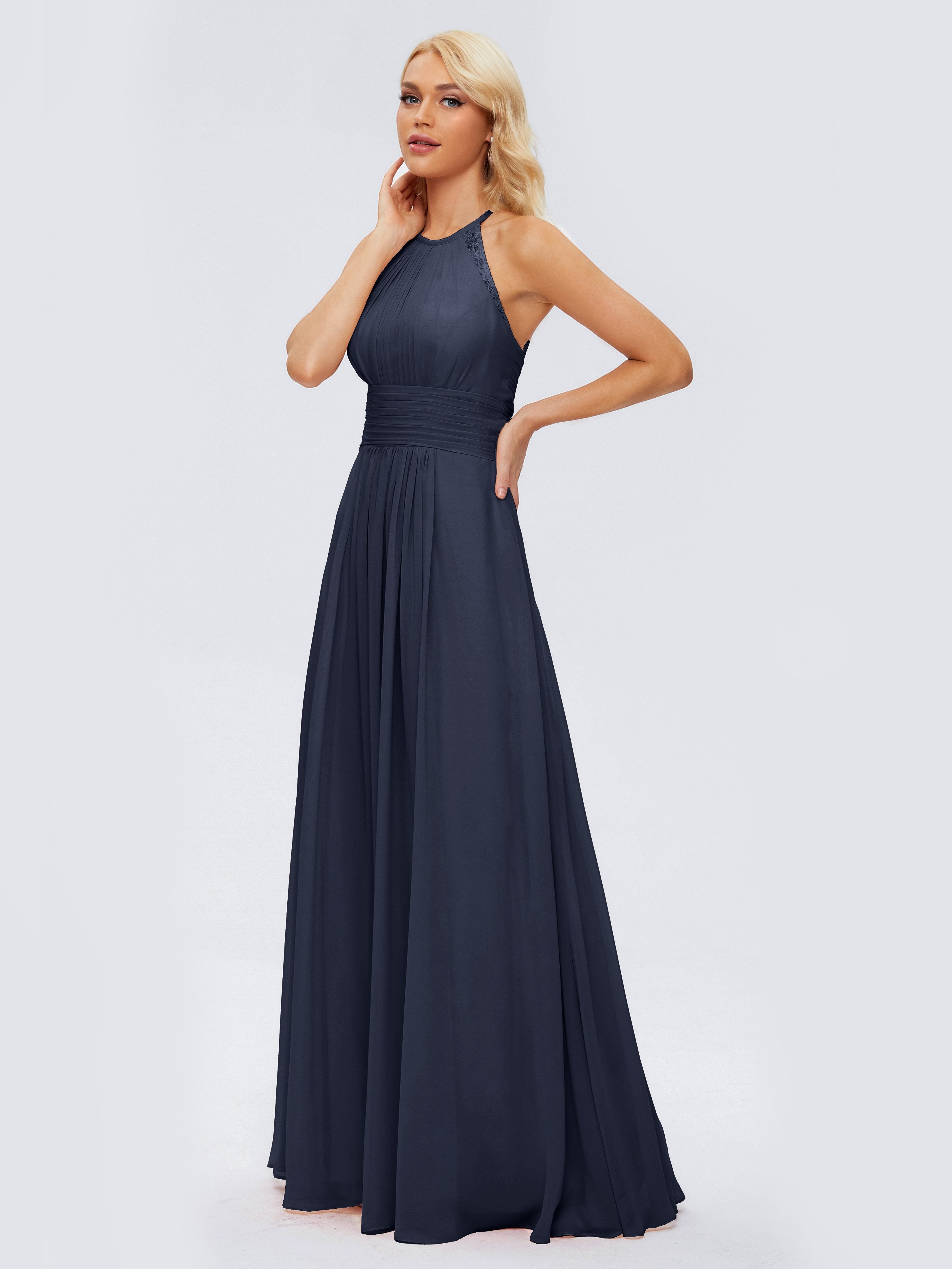 Arya Halter Chiffon Bridesmaid Dresses