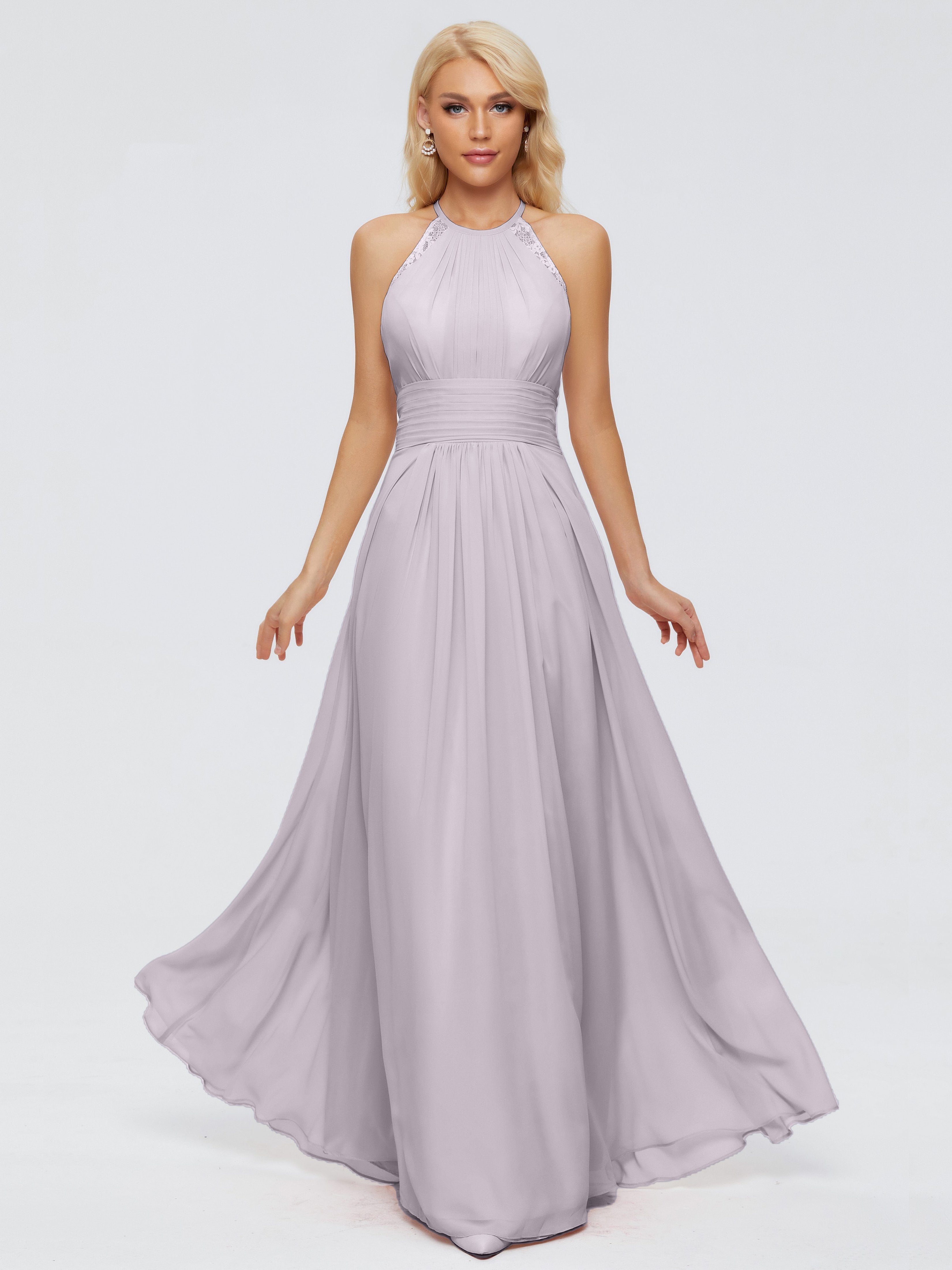 Arya Halter Chiffon Bridesmaid Dresses