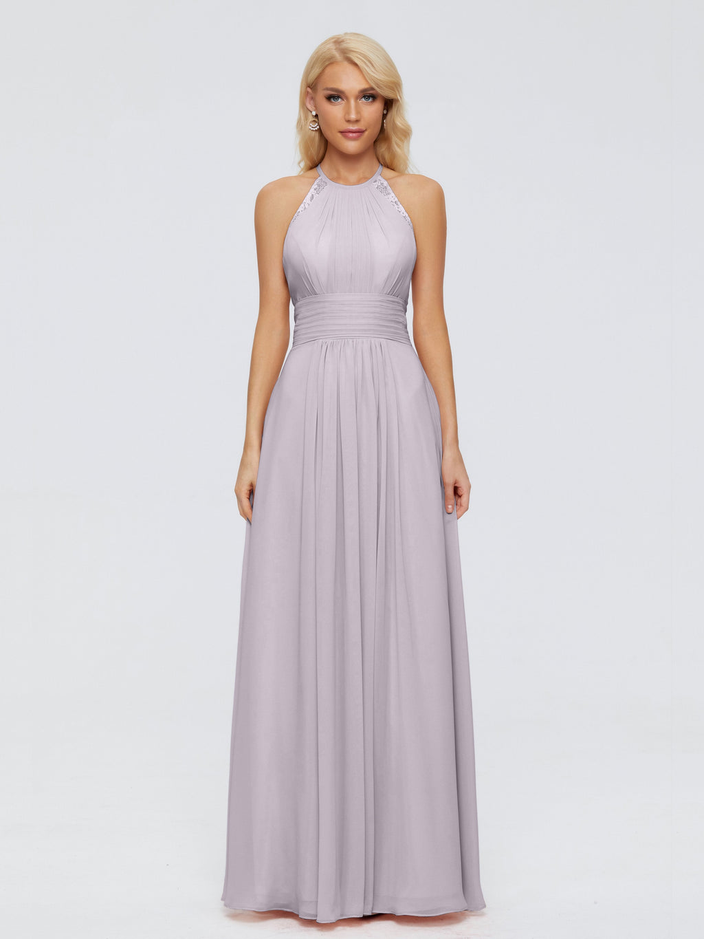 Arya Halter Chiffon Bridesmaid Dresses