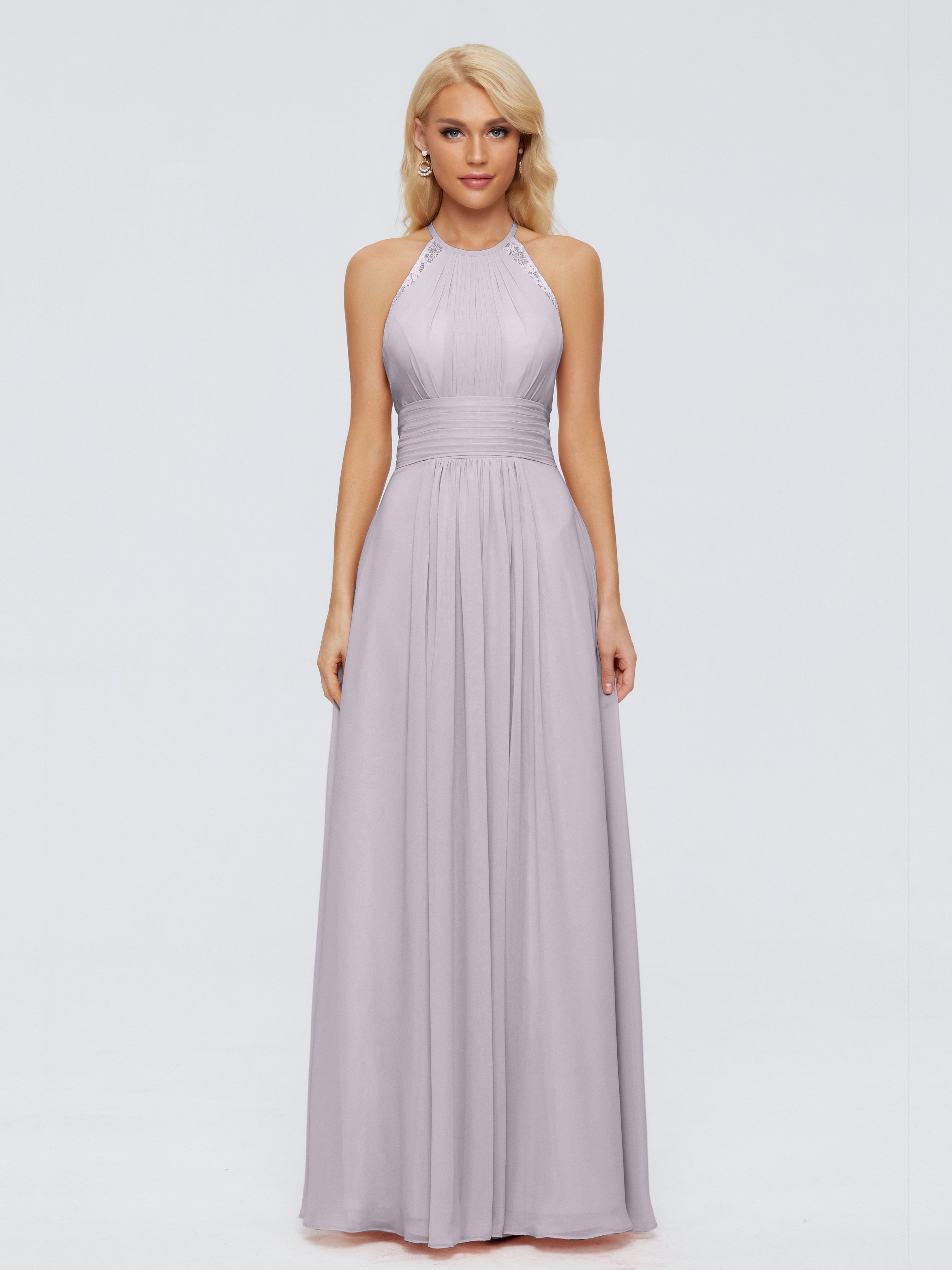 Arya Halter Chiffon Bridesmaid Dresses