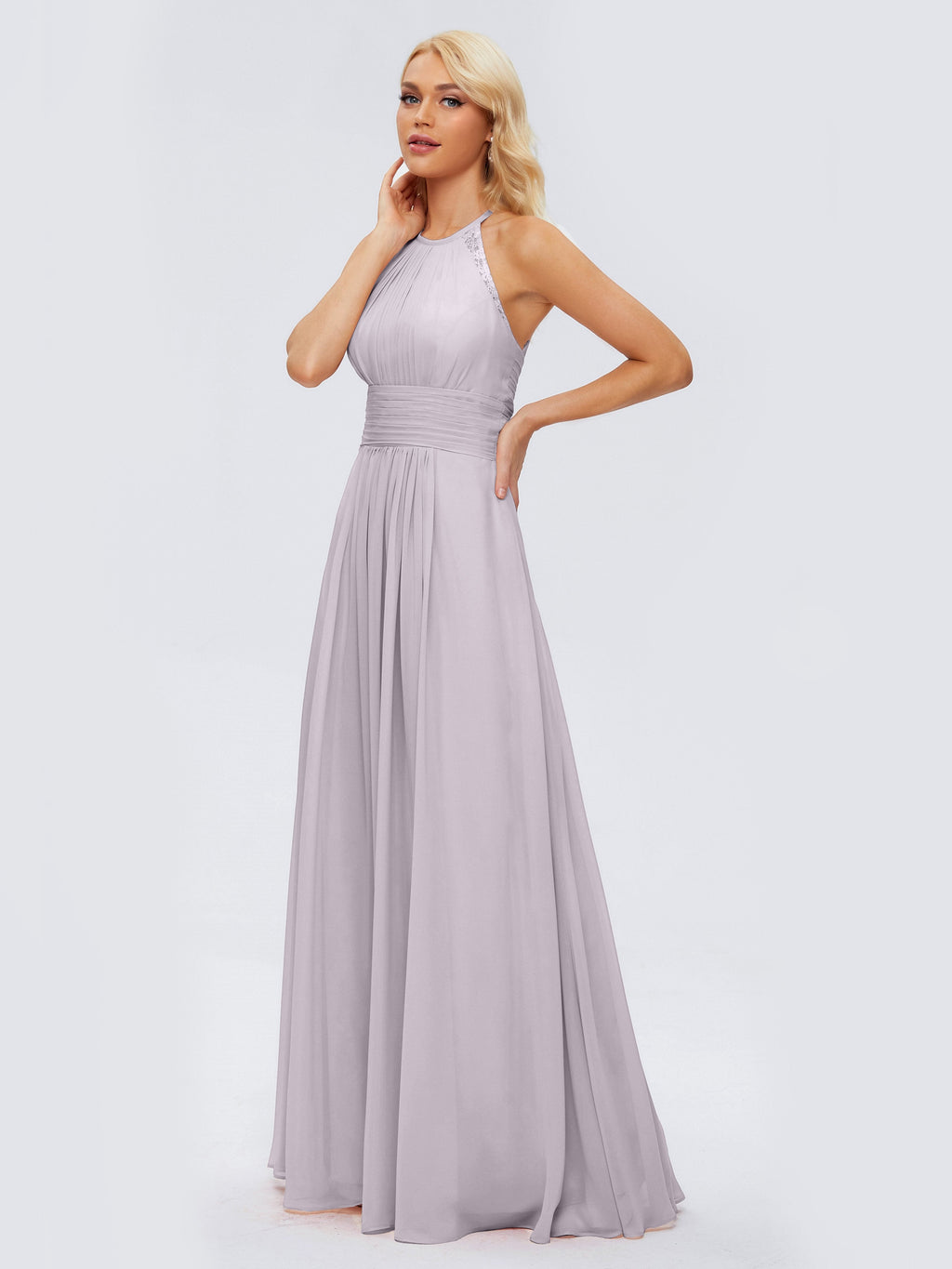 Arya Halter Chiffon Bridesmaid Dresses