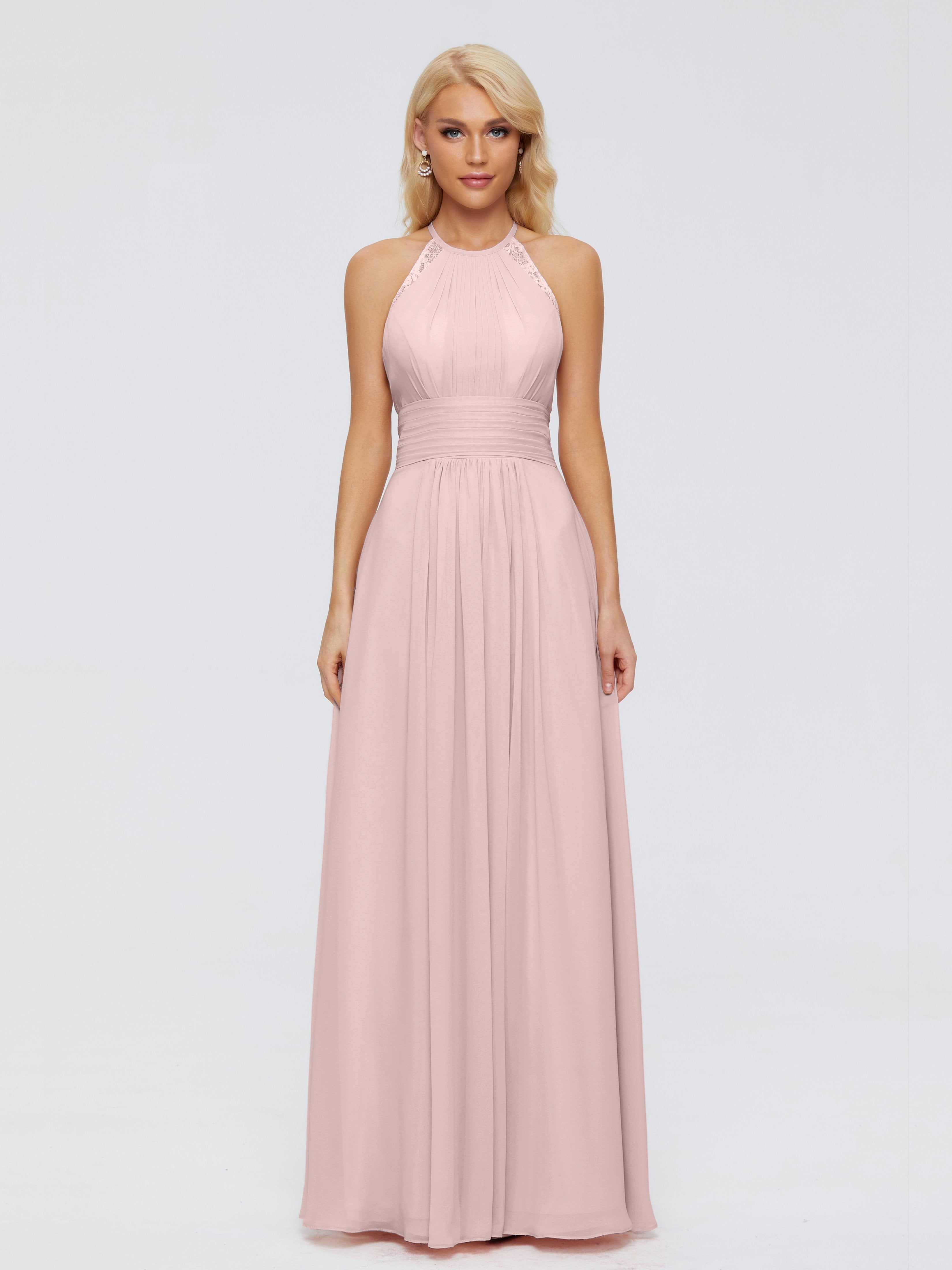 Arya Halter Chiffon Bridesmaid Dresses