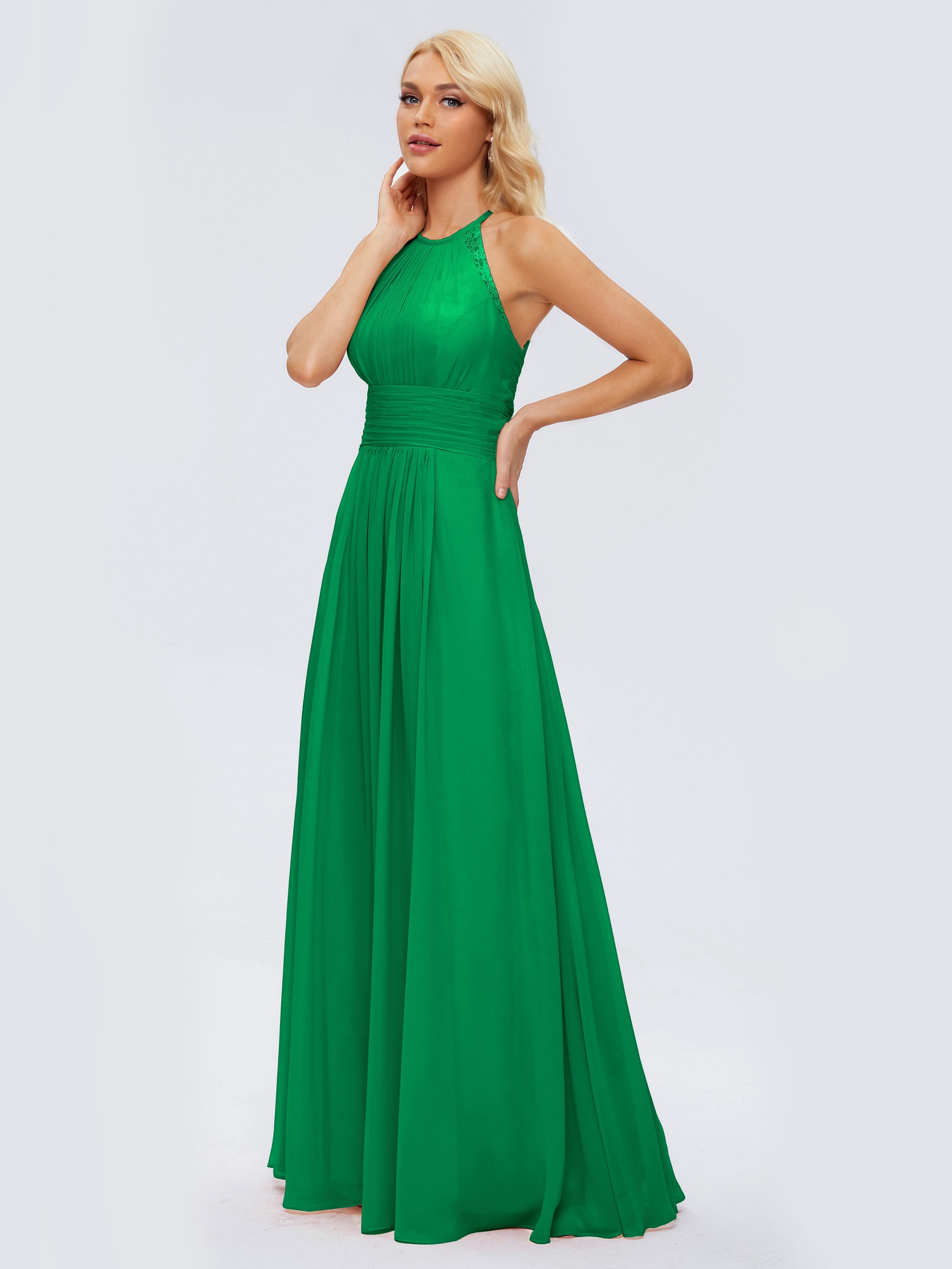 Arya Halter Chiffon Bridesmaid Dresses