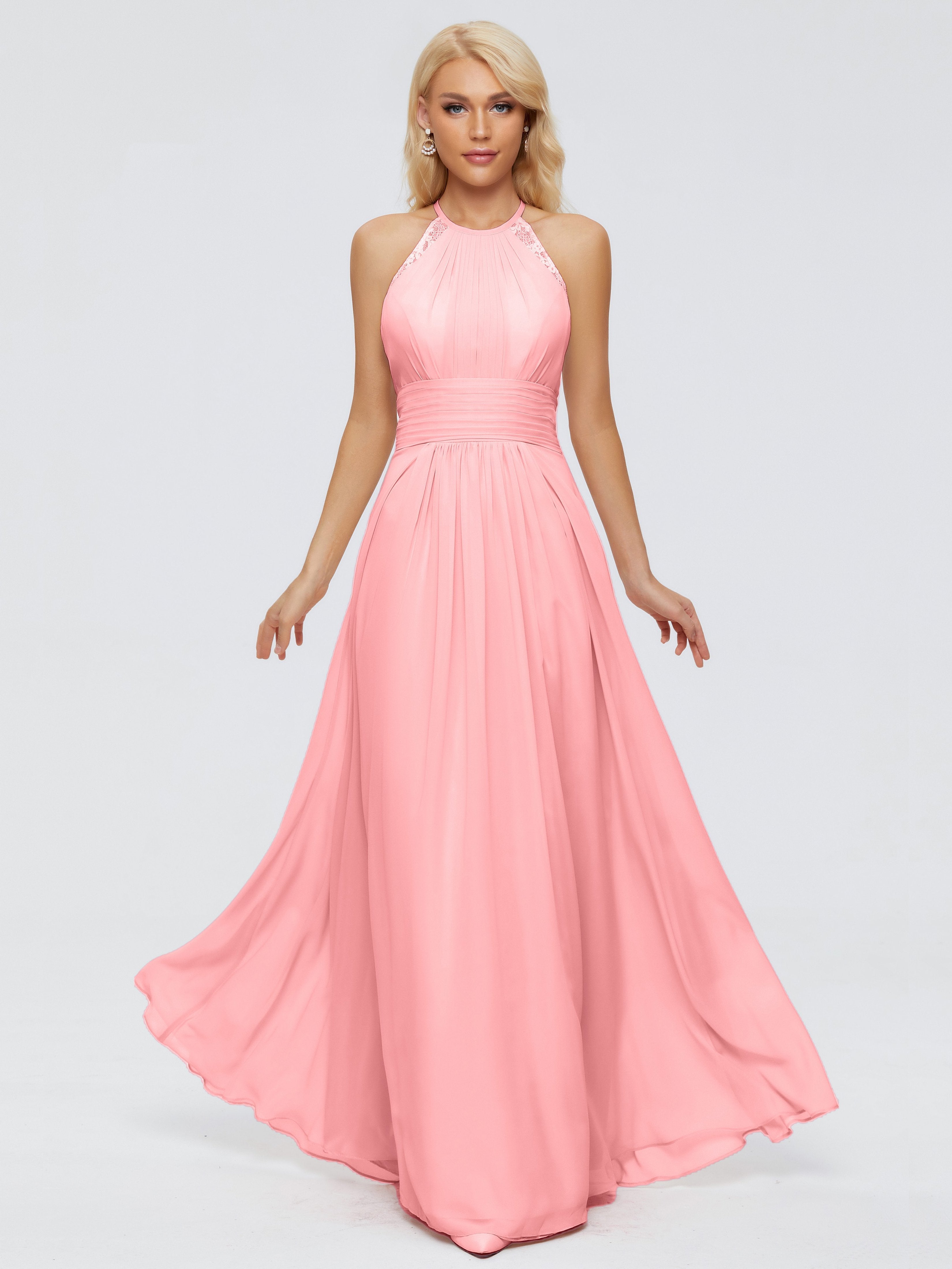 Arya Halter Chiffon Bridesmaid Dresses