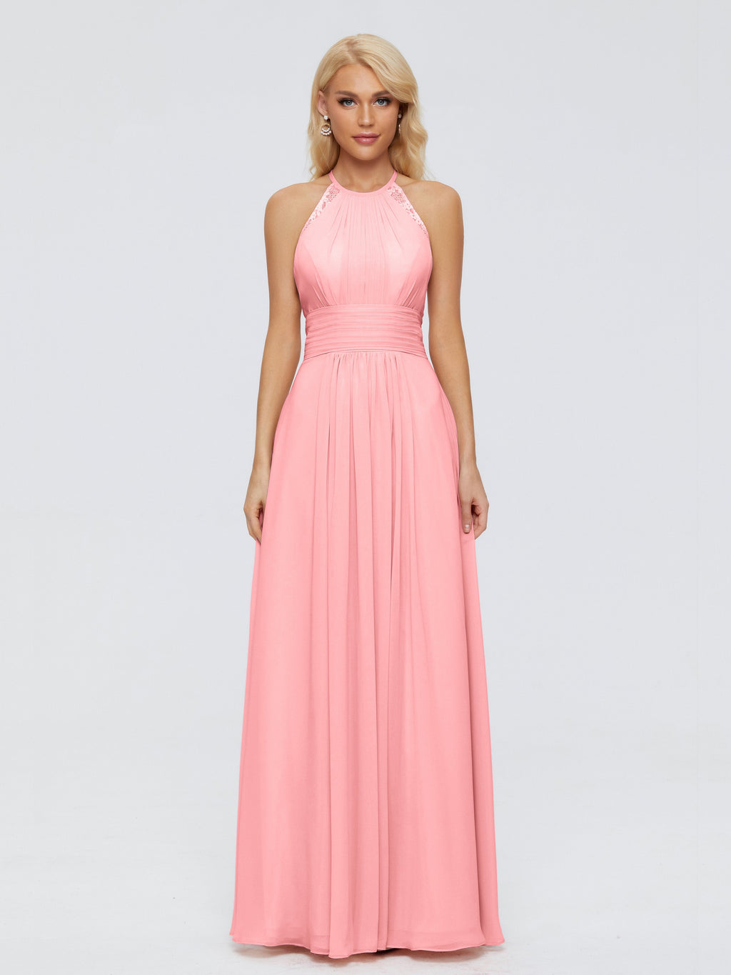 Arya Halter Chiffon Bridesmaid Dresses