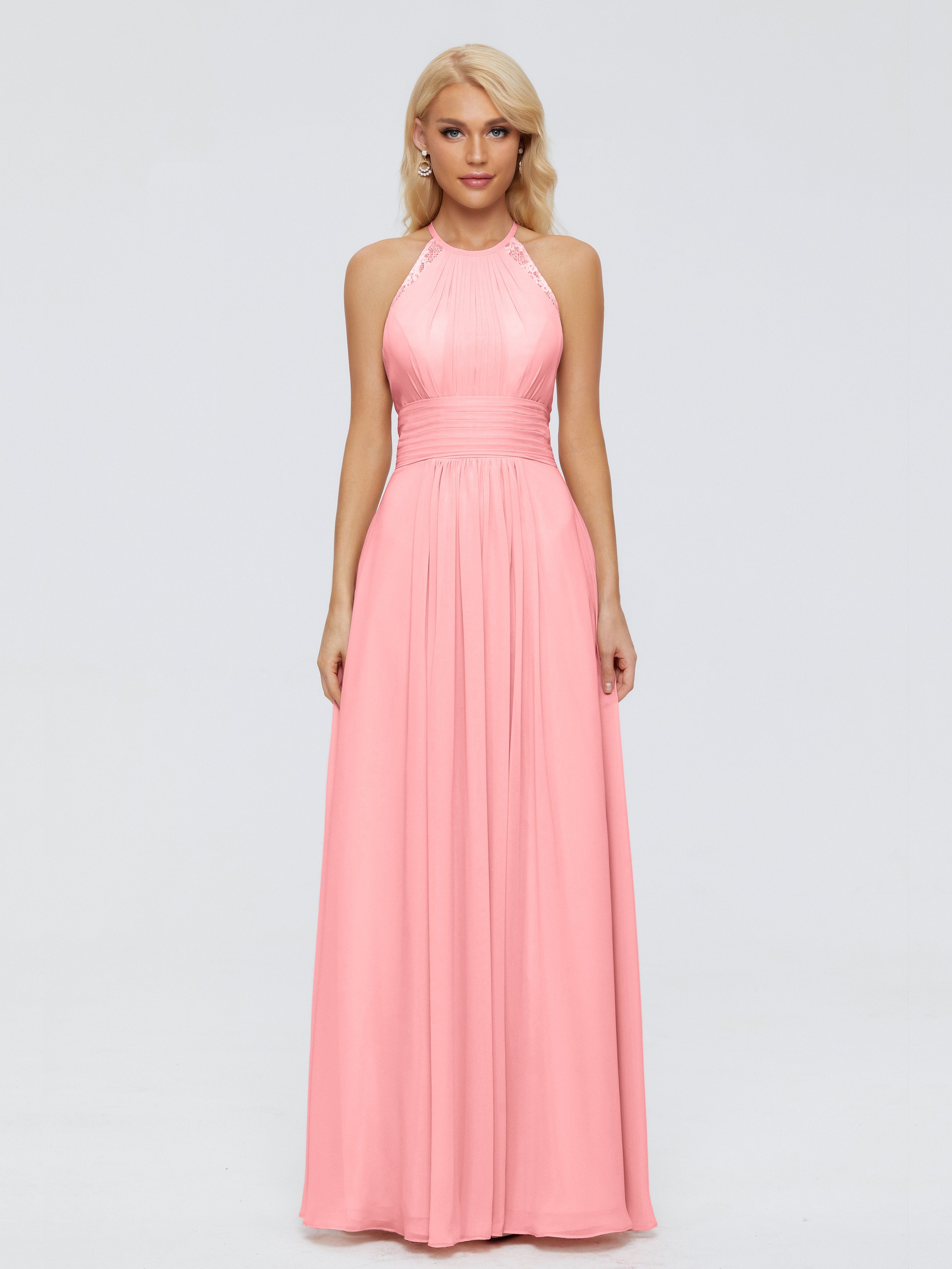Arya Halter Chiffon Bridesmaid Dresses