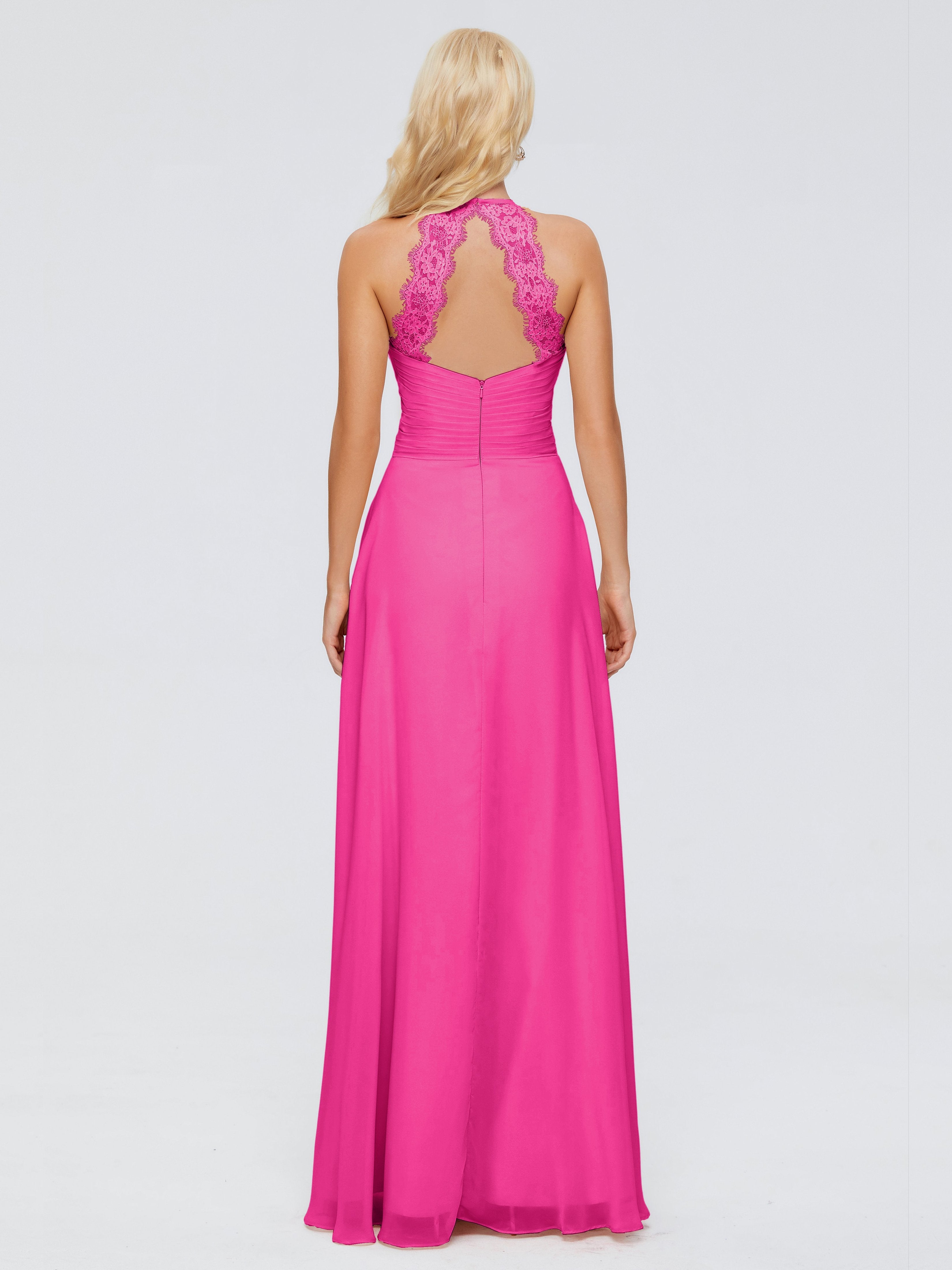 Arya Halter Chiffon Bridesmaid Dresses