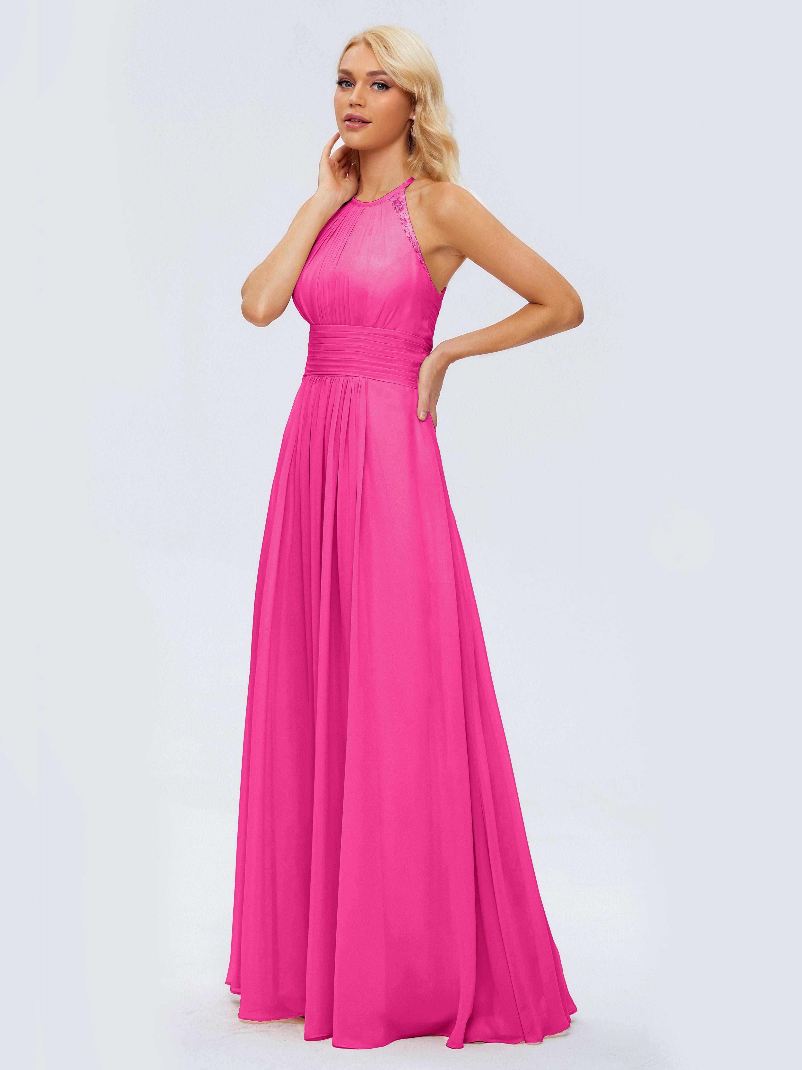 Arya Halter Chiffon Bridesmaid Dresses