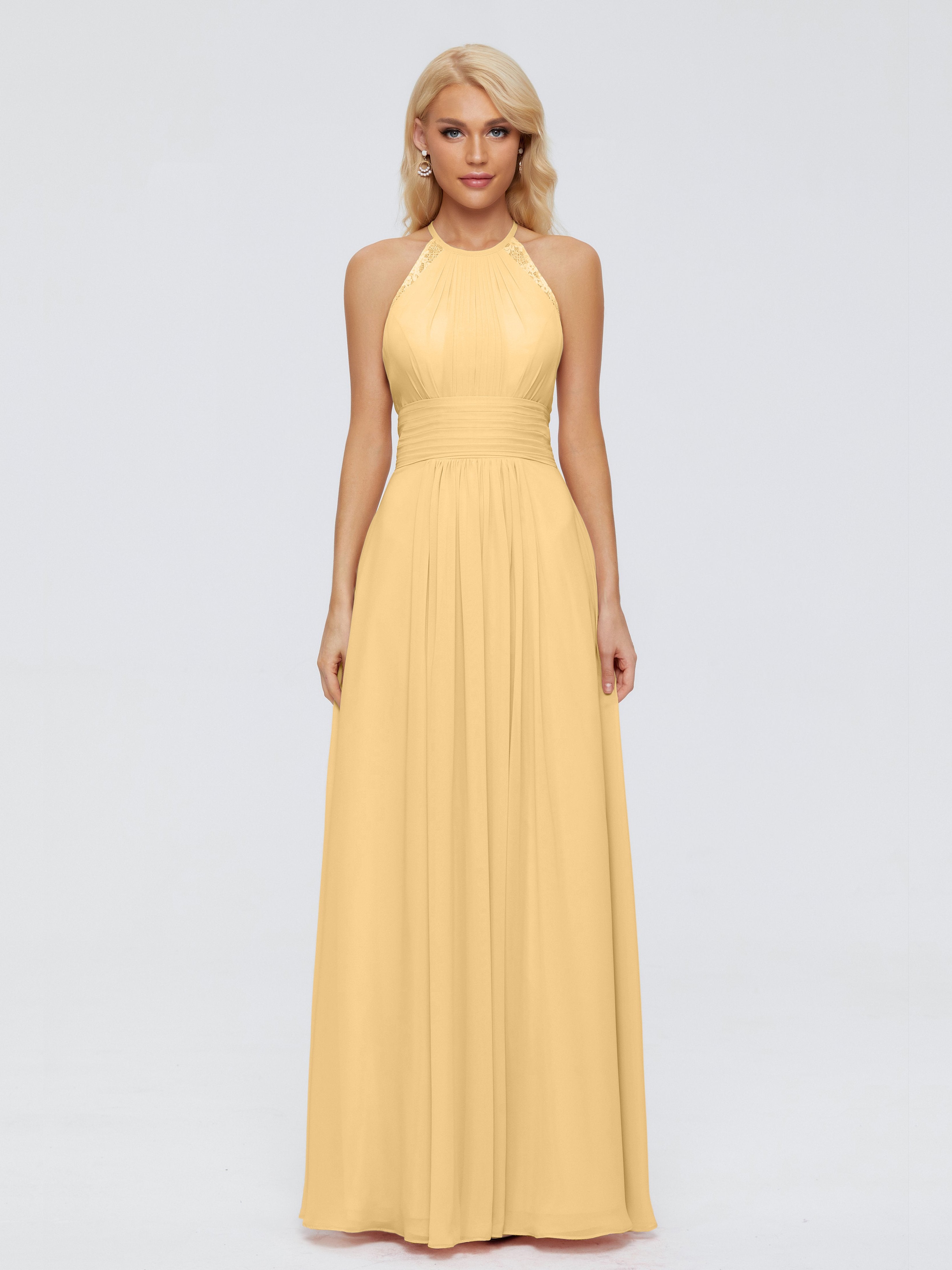 Arya Halter Chiffon Bridesmaid Dresses