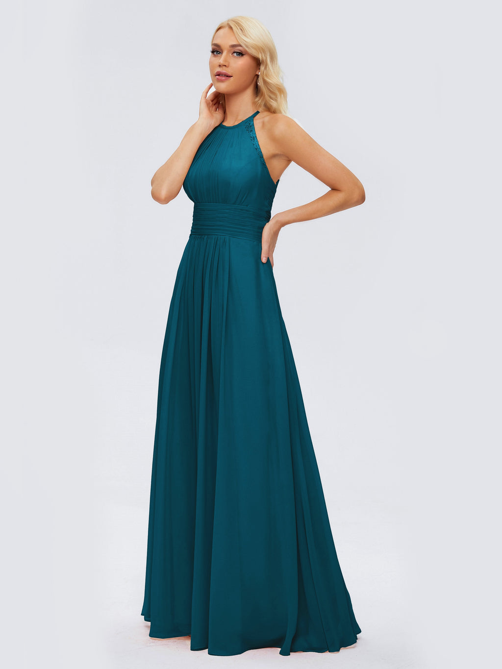 Arya Halter Chiffon Bridesmaid Dresses