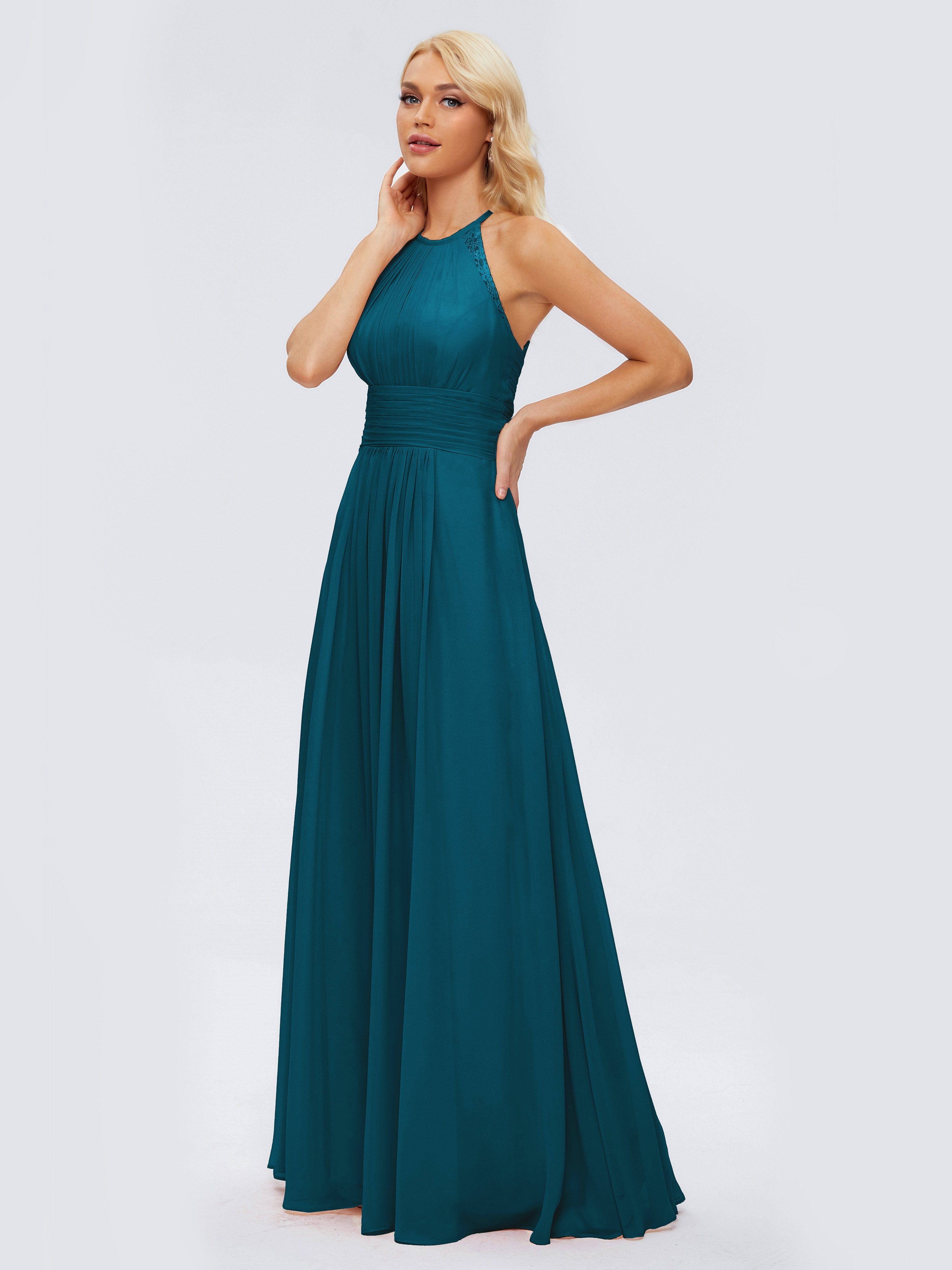 Arya Halter Chiffon Bridesmaid Dresses