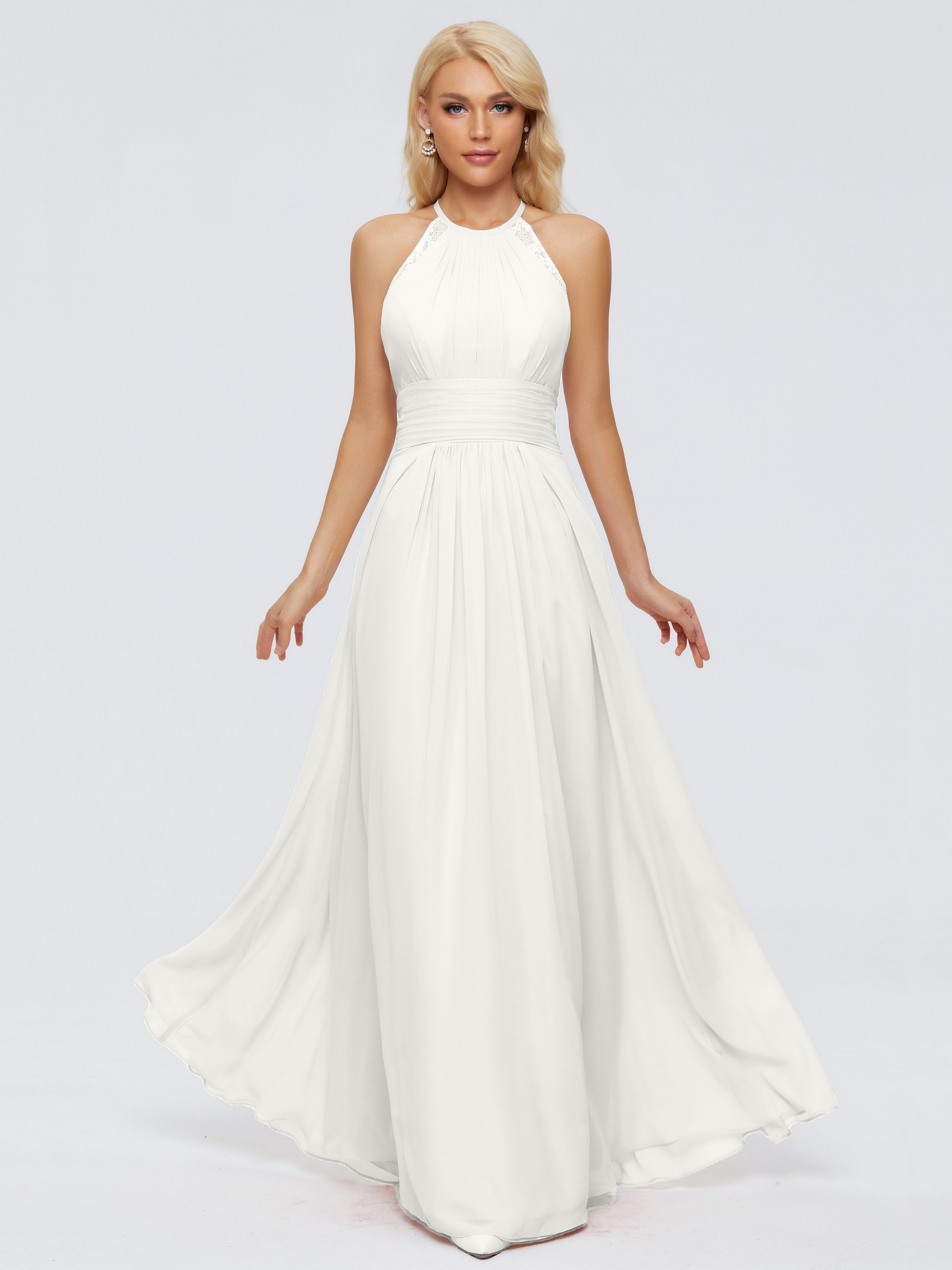 Arya Halter Chiffon Bridesmaid Dresses