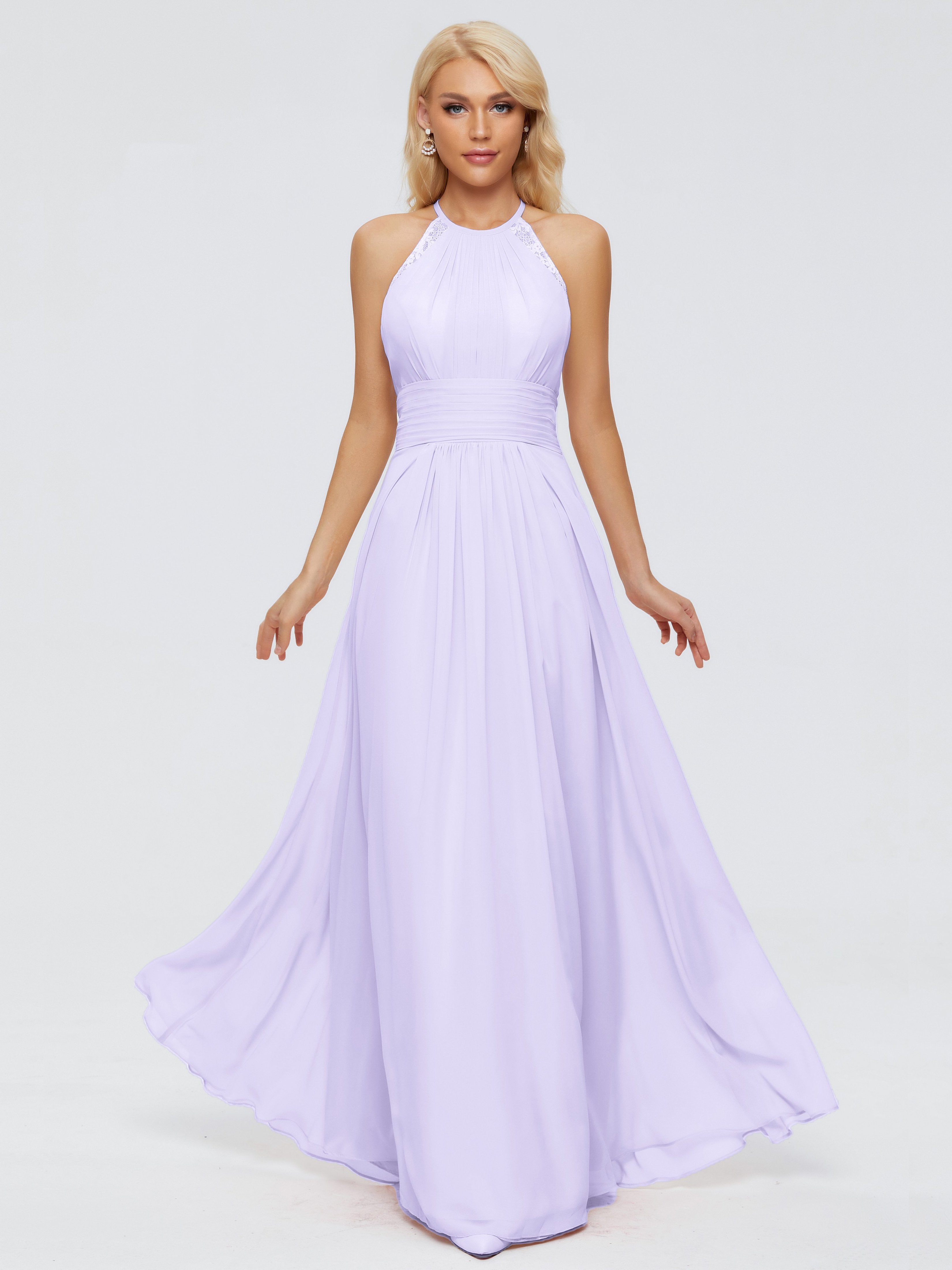 Arya Halter Chiffon Bridesmaid Dresses