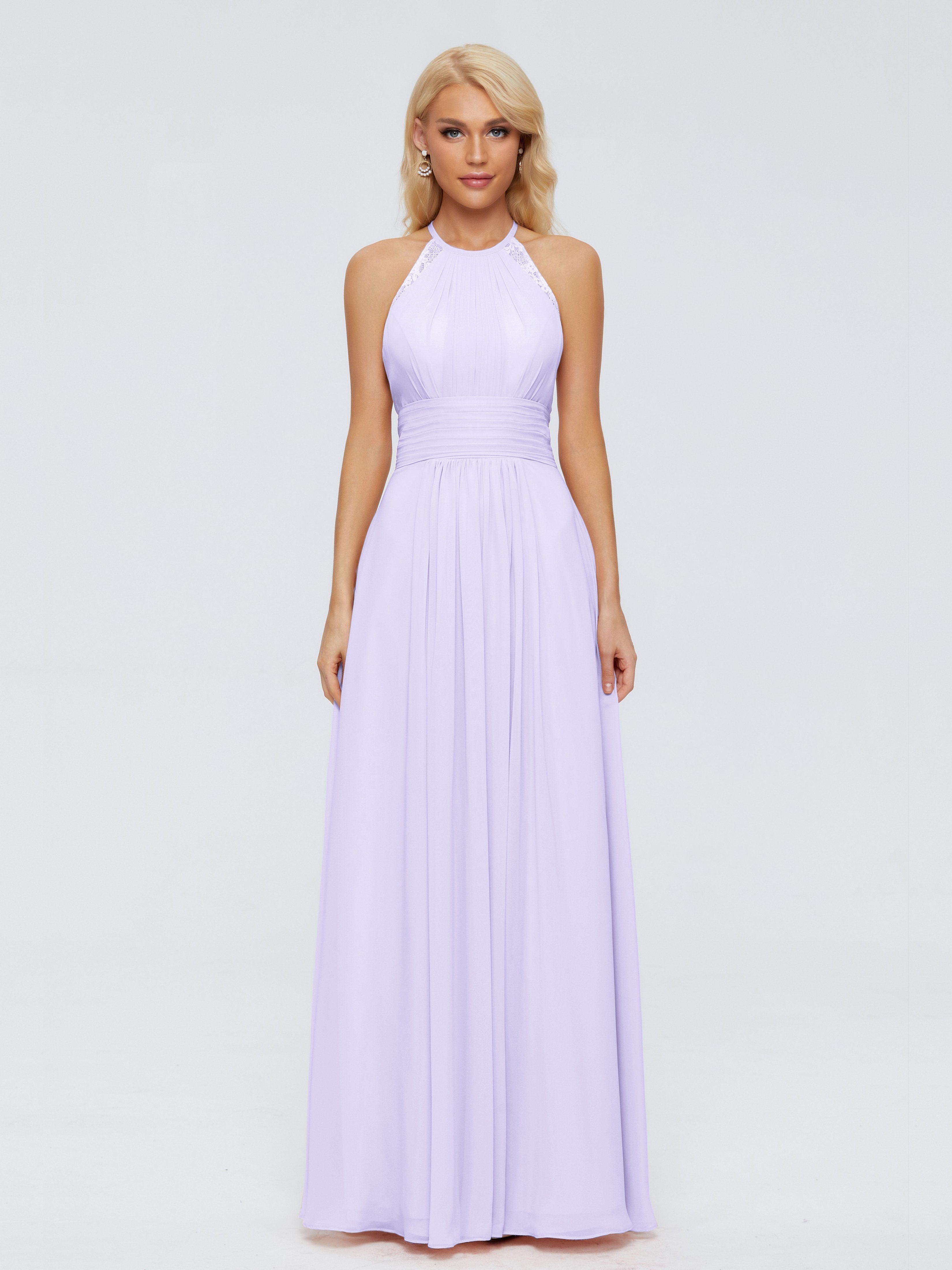 Arya Halter Chiffon Bridesmaid Dresses
