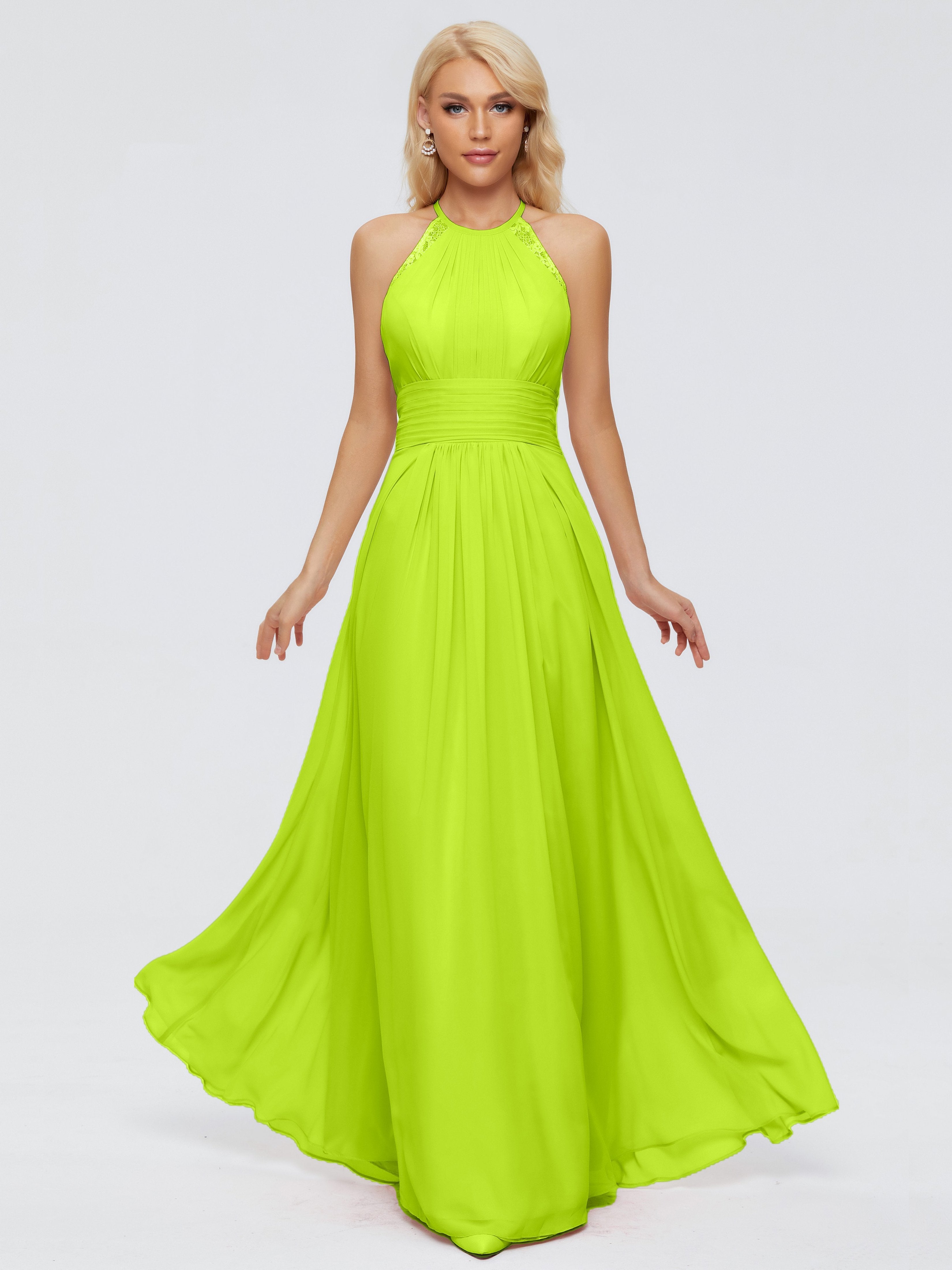 Arya Halter Chiffon Bridesmaid Dresses