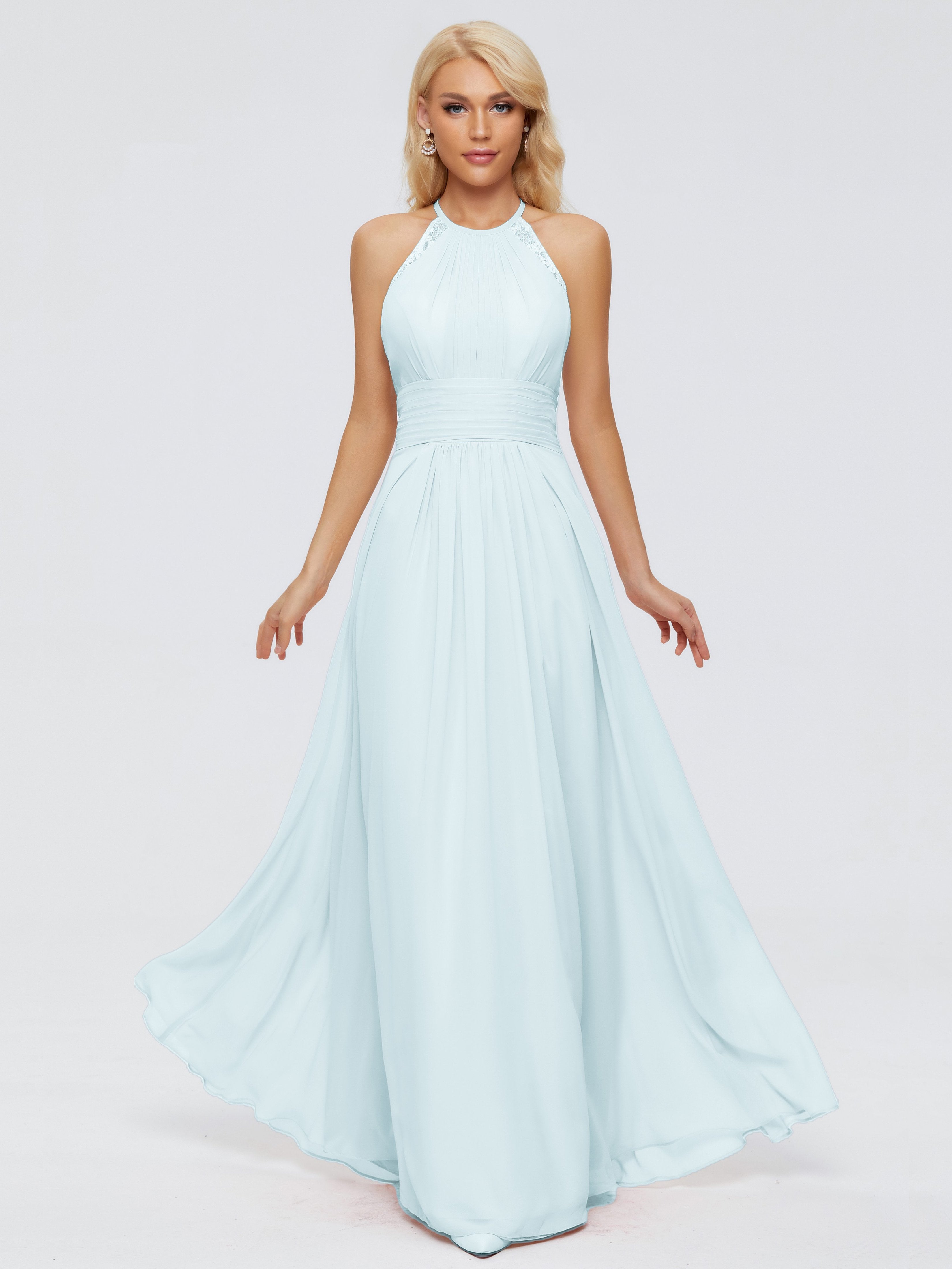 Arya Halter Chiffon Bridesmaid Dresses