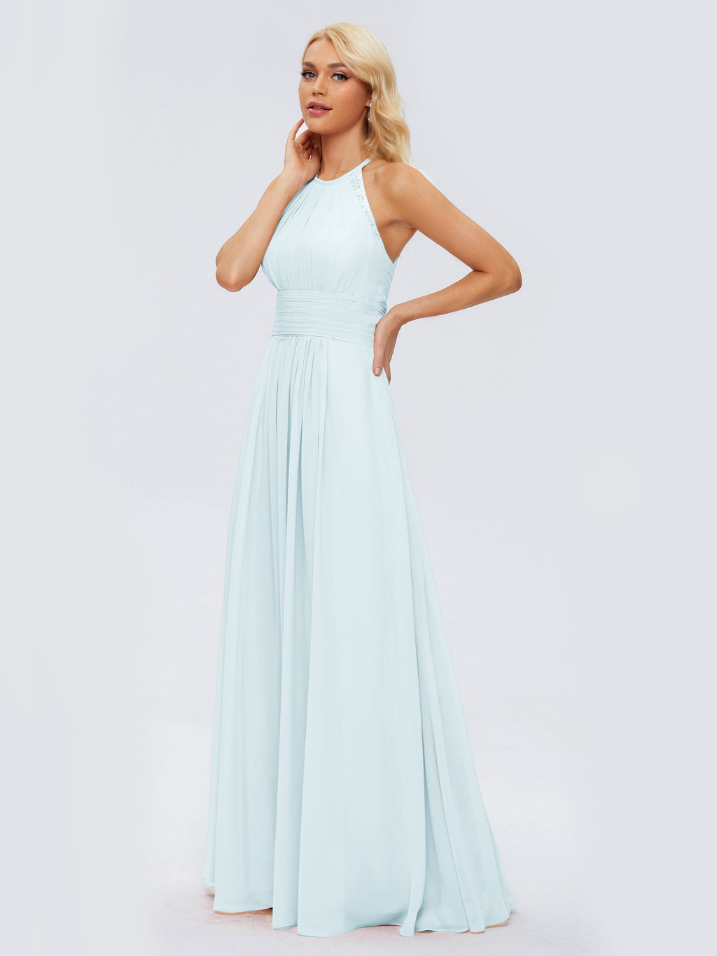 Arya Halter Chiffon Bridesmaid Dresses
