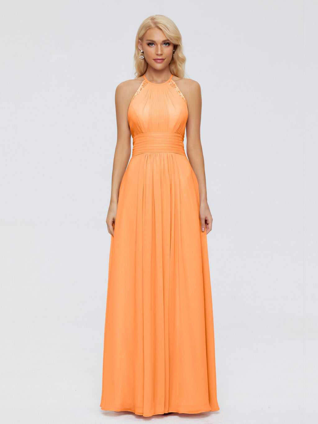 Arya Halter Chiffon Bridesmaid Dresses