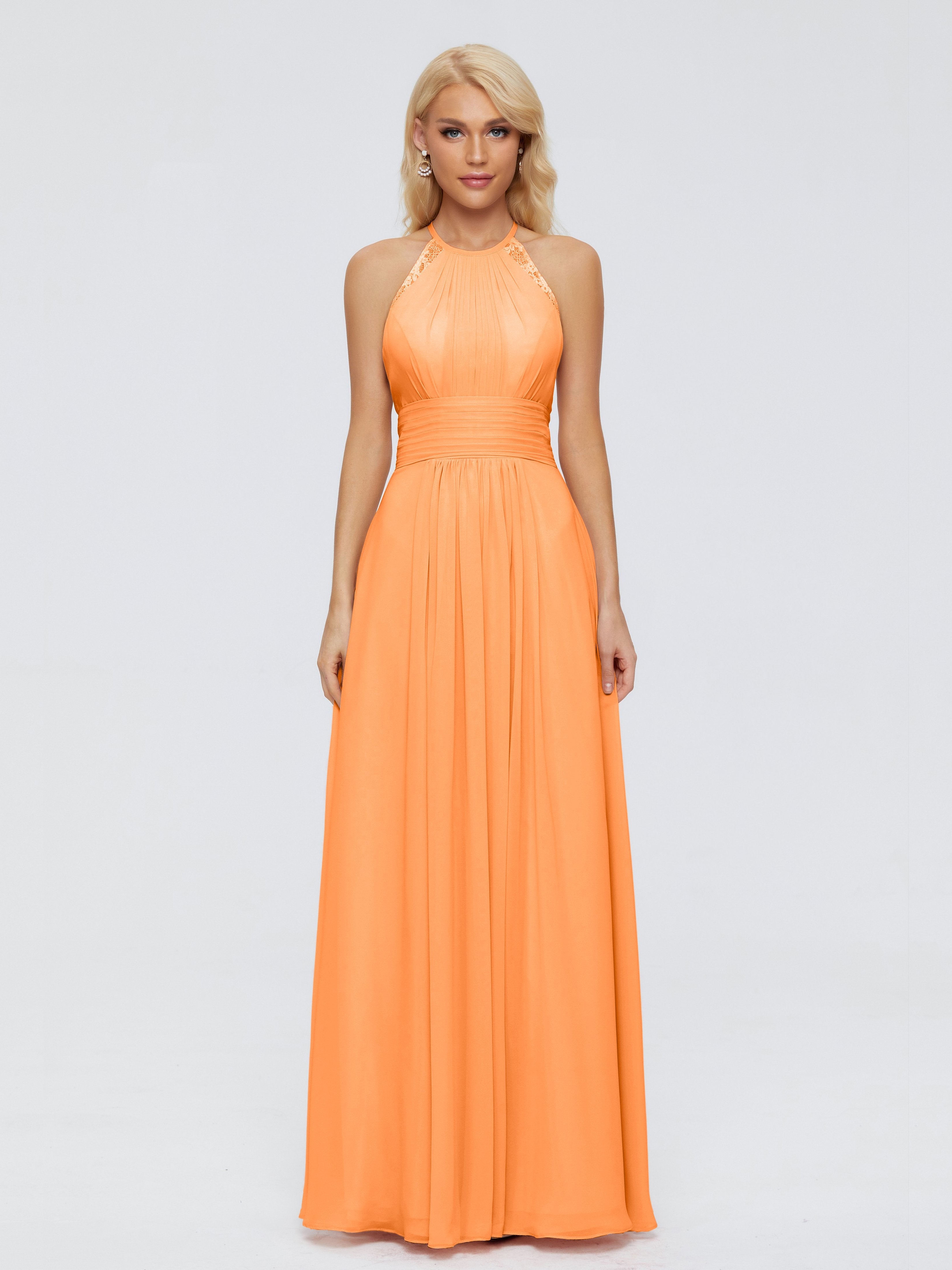 Arya Halter Chiffon Bridesmaid Dresses