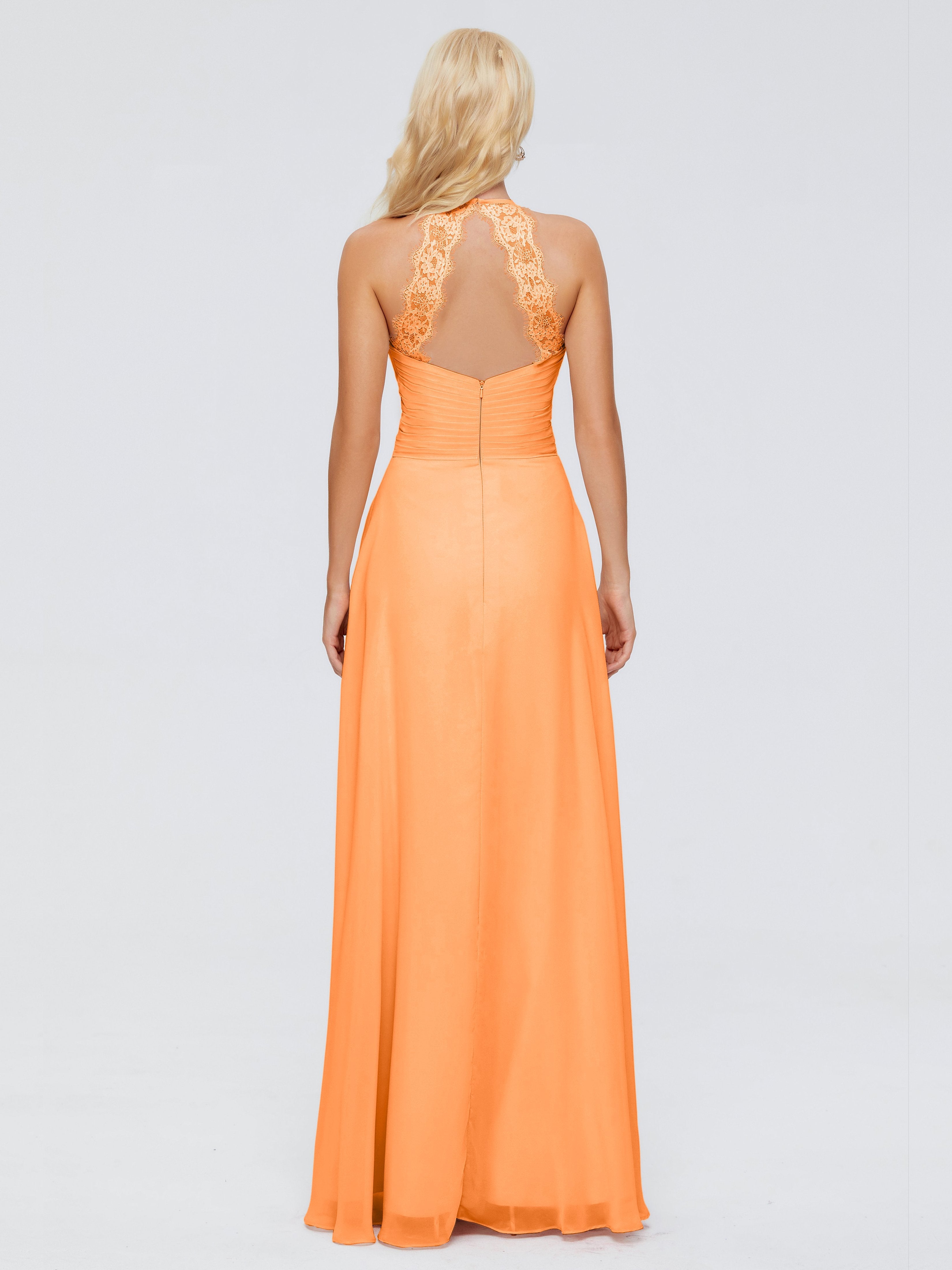 Arya Halter Chiffon Bridesmaid Dresses
