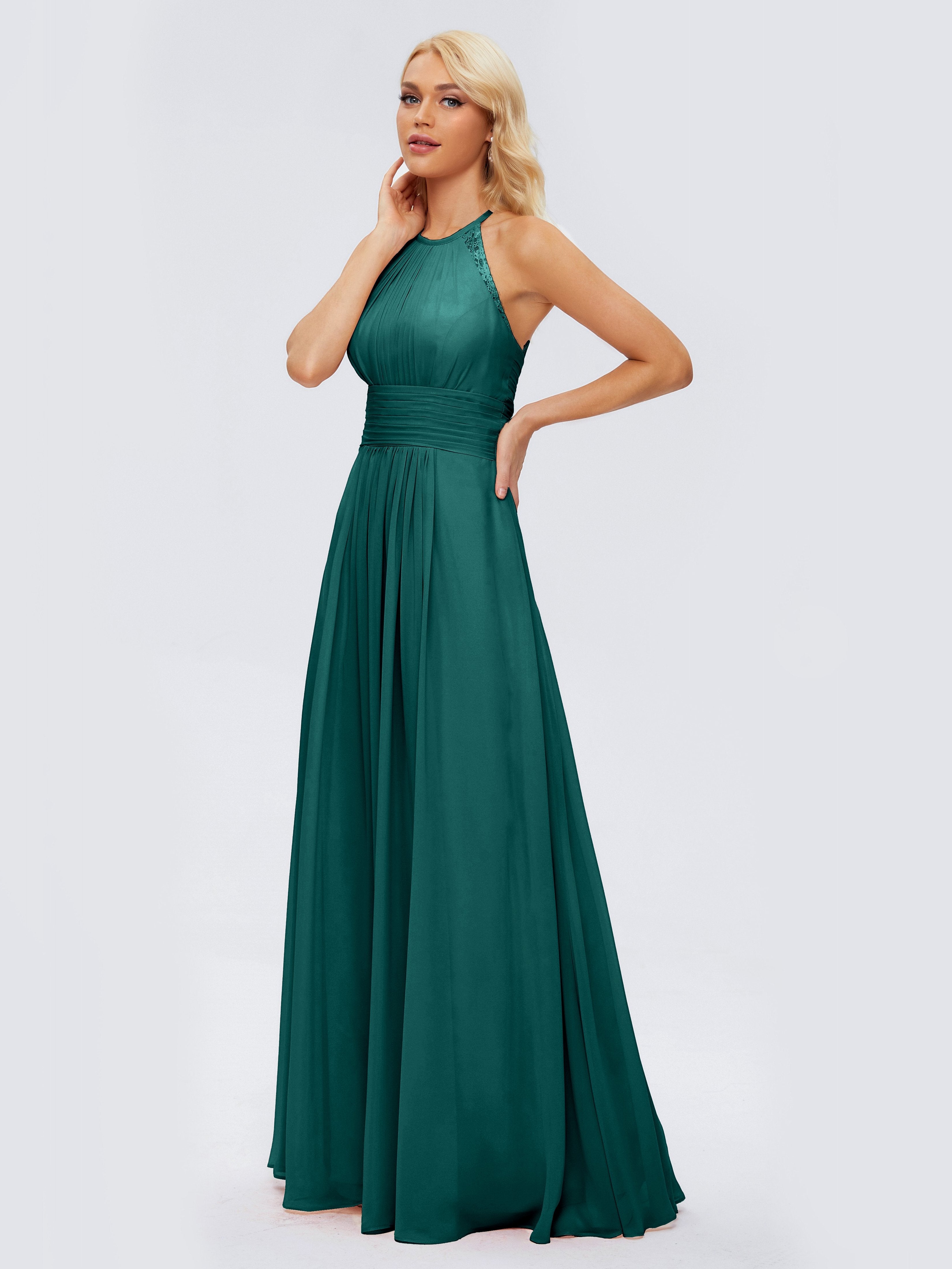 Arya Halter Chiffon Bridesmaid Dresses