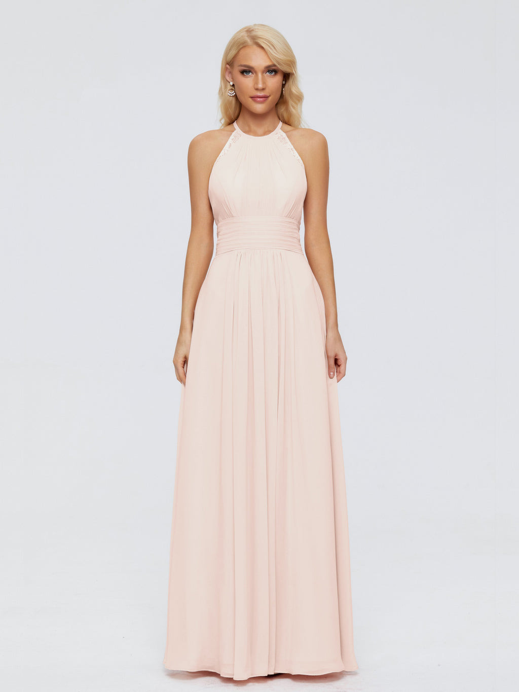 Arya Halter Chiffon Bridesmaid Dresses
