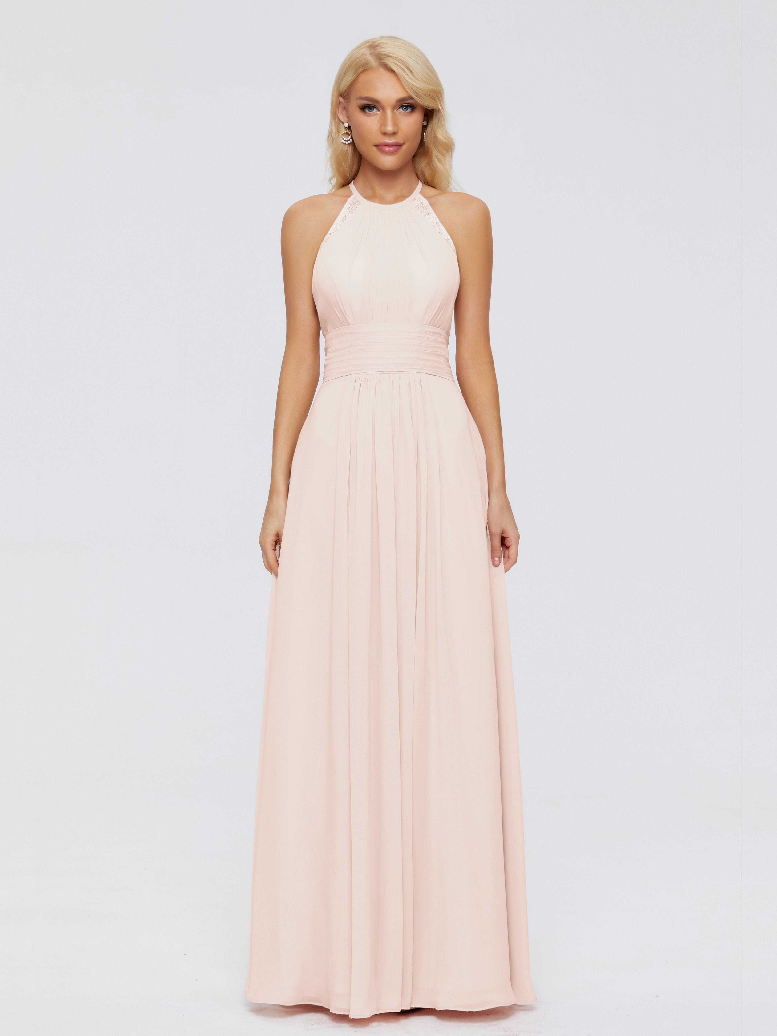Arya Halter Chiffon Bridesmaid Dresses