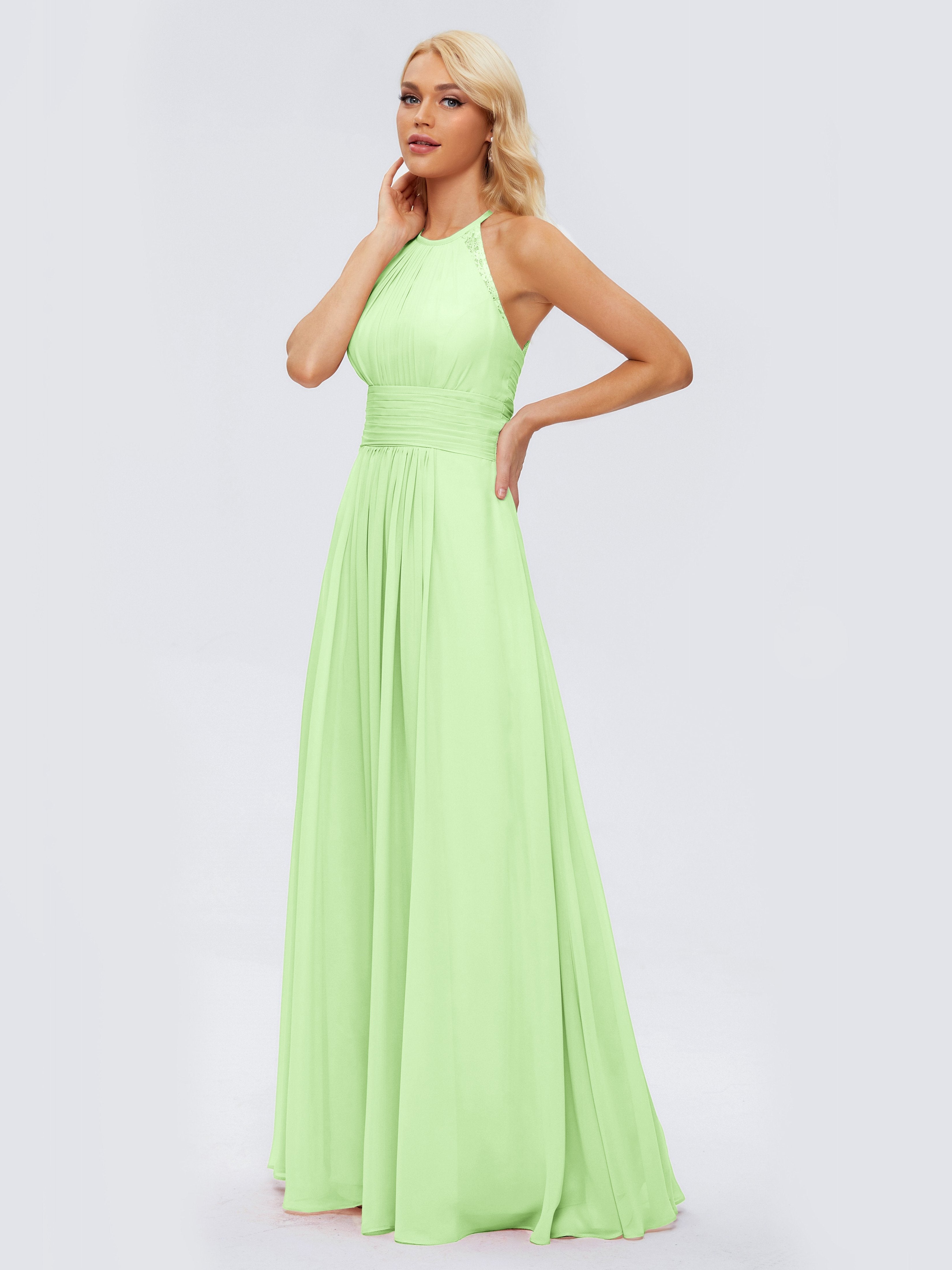 Arya Halter Chiffon Bridesmaid Dresses
