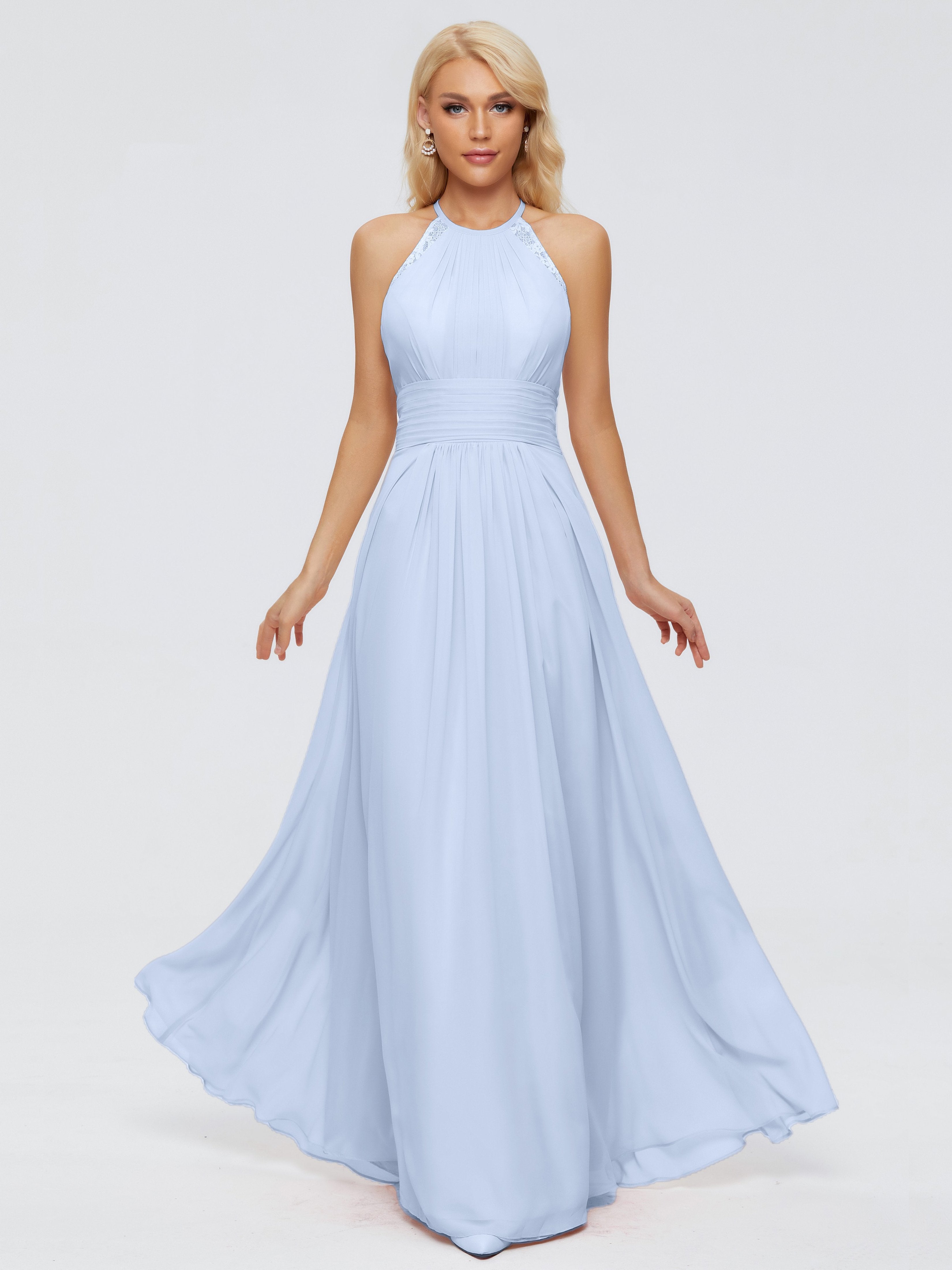 Arya Halter Chiffon Bridesmaid Dresses