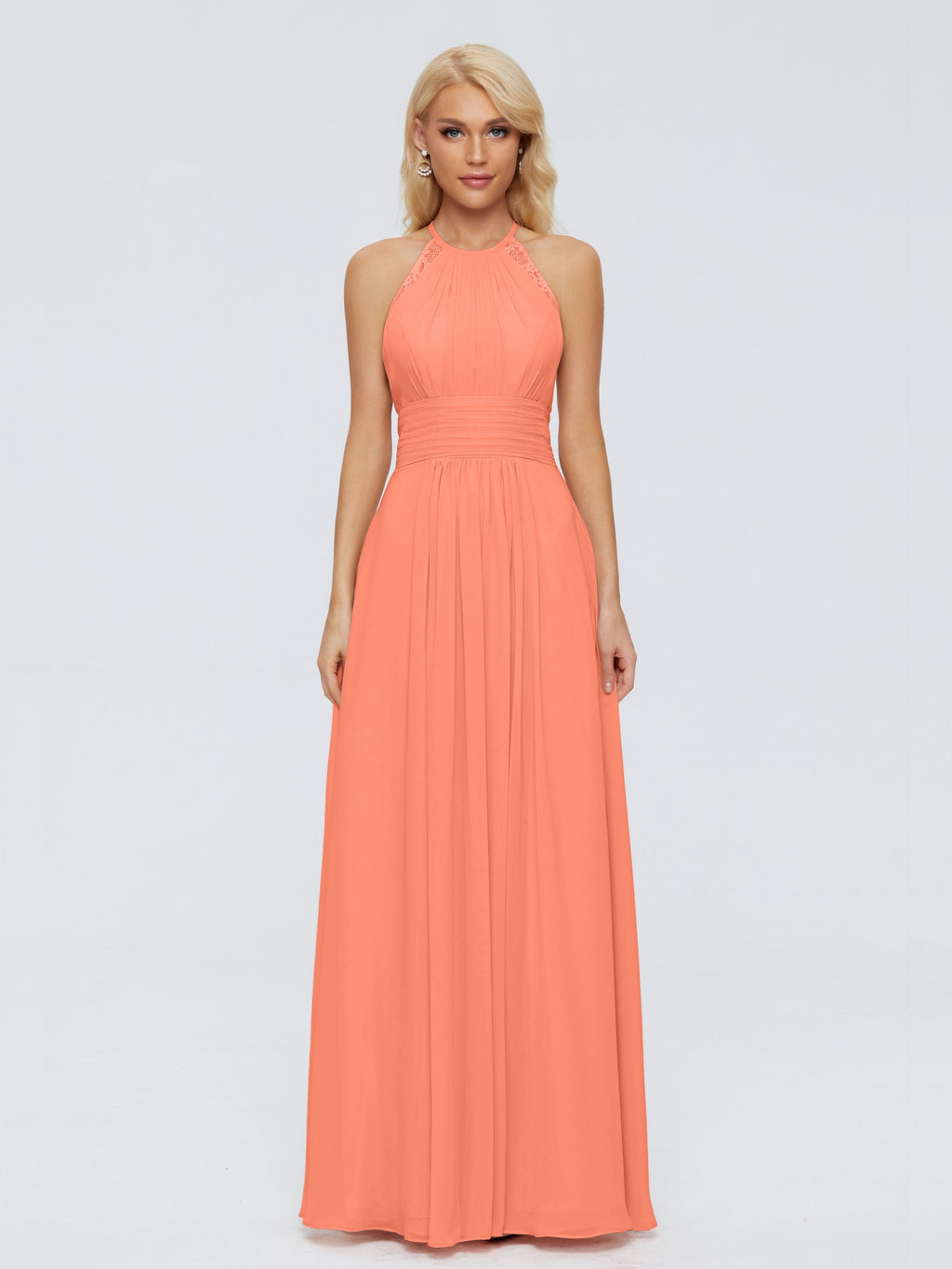 Arya Halter Chiffon Bridesmaid Dresses