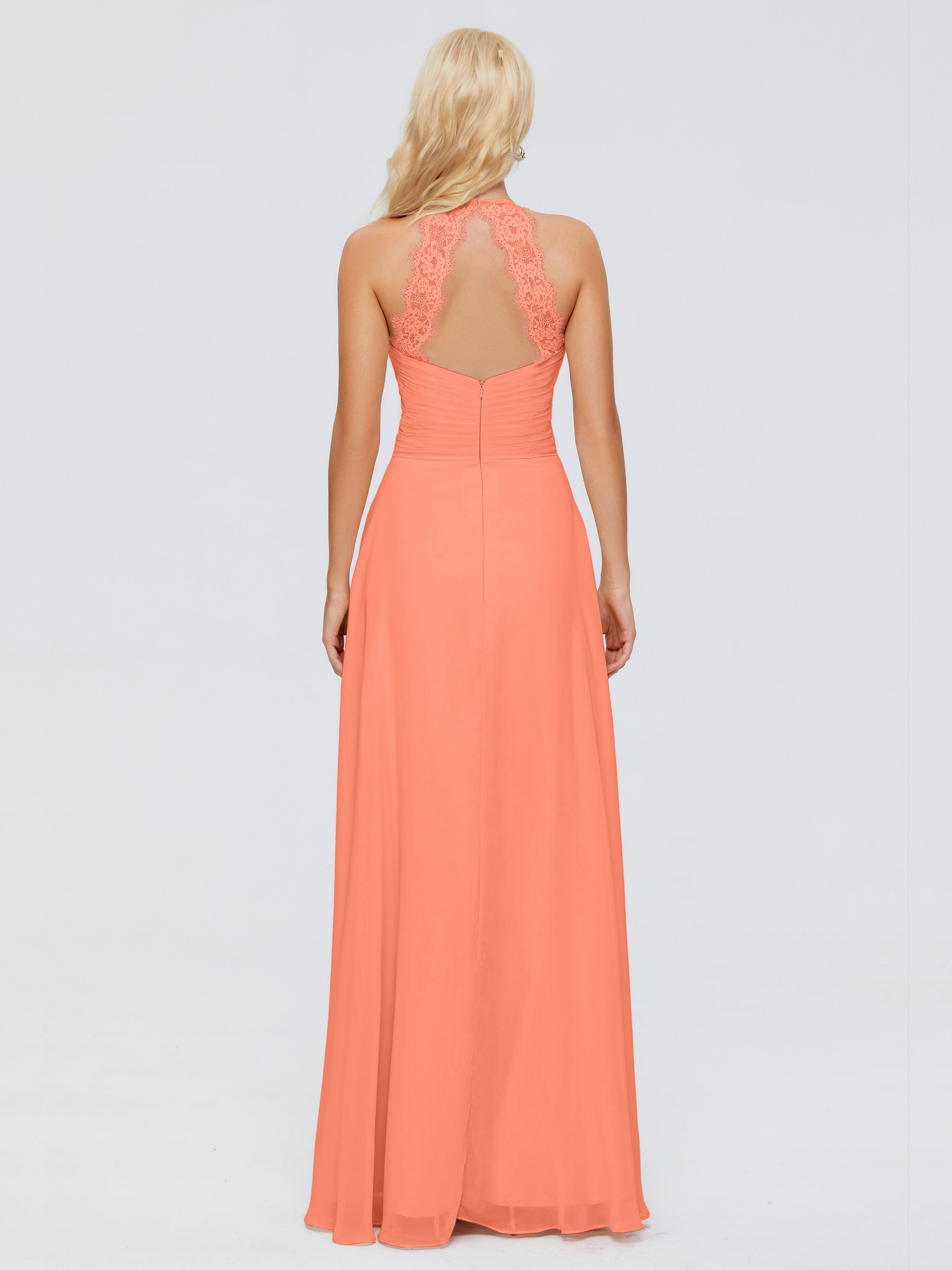 Arya Halter Chiffon Bridesmaid Dresses