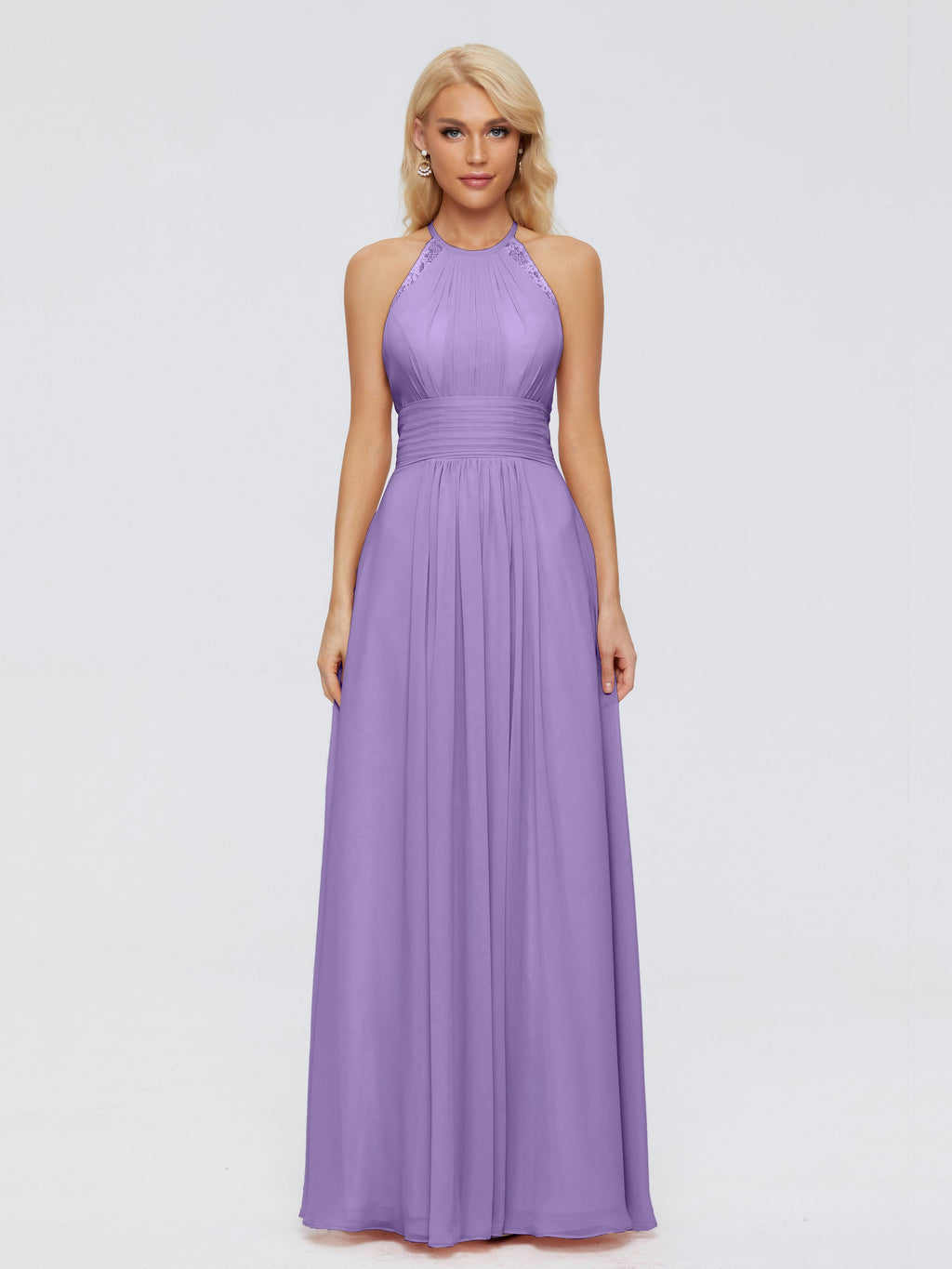 Arya Halter Chiffon Bridesmaid Dresses