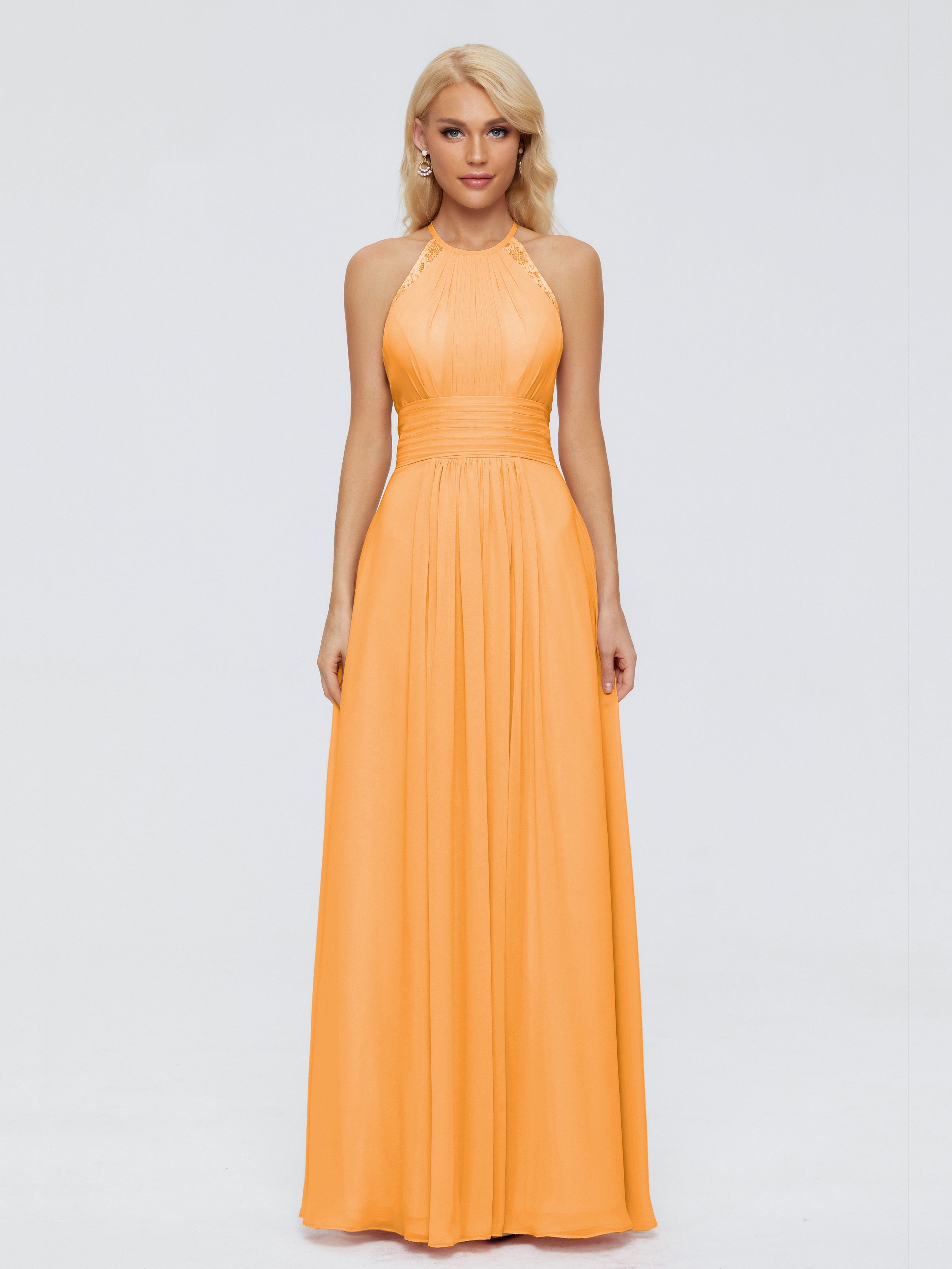 Arya Halter Chiffon Bridesmaid Dresses