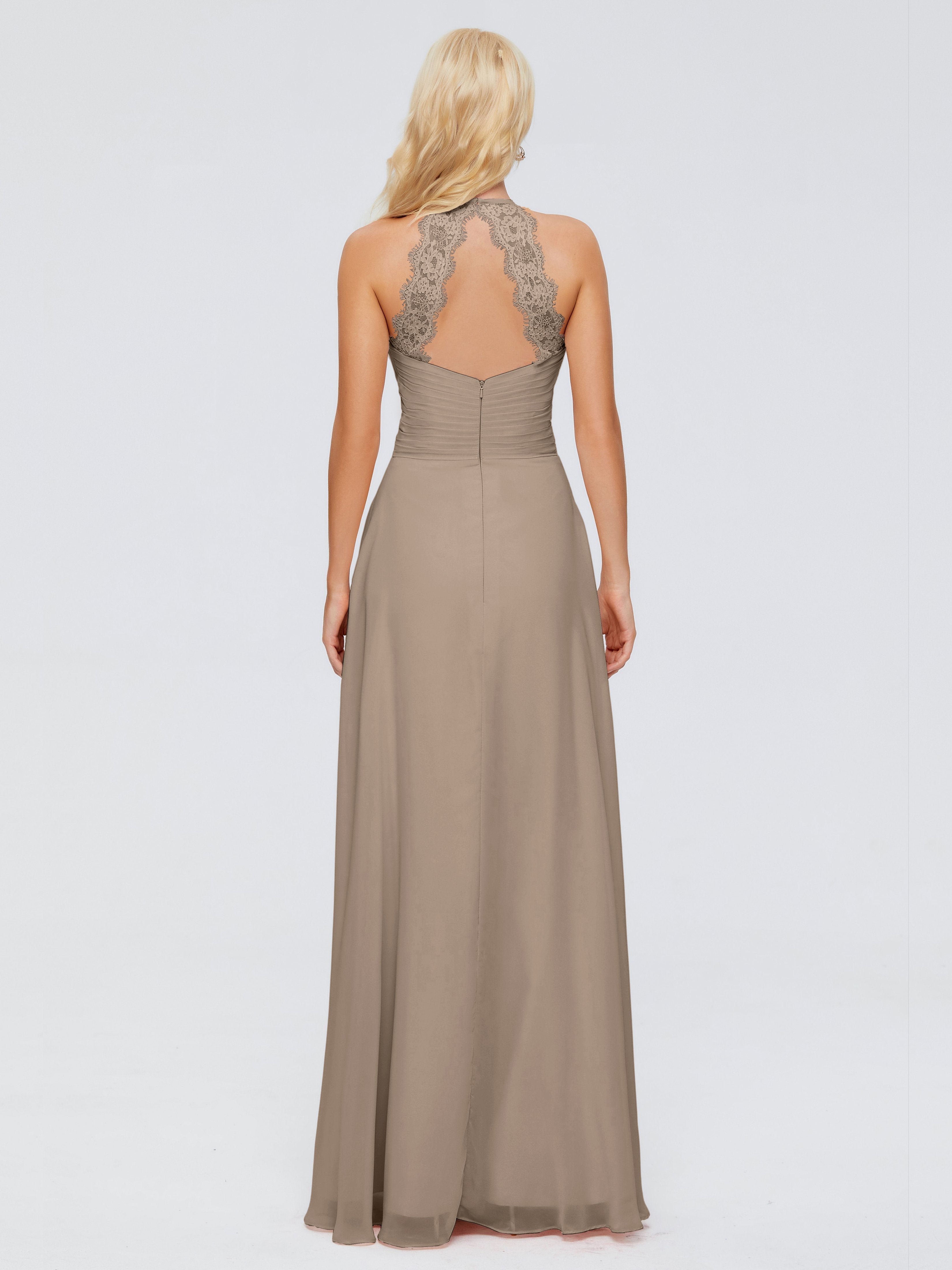 Arya Halter Chiffon Bridesmaid Dresses