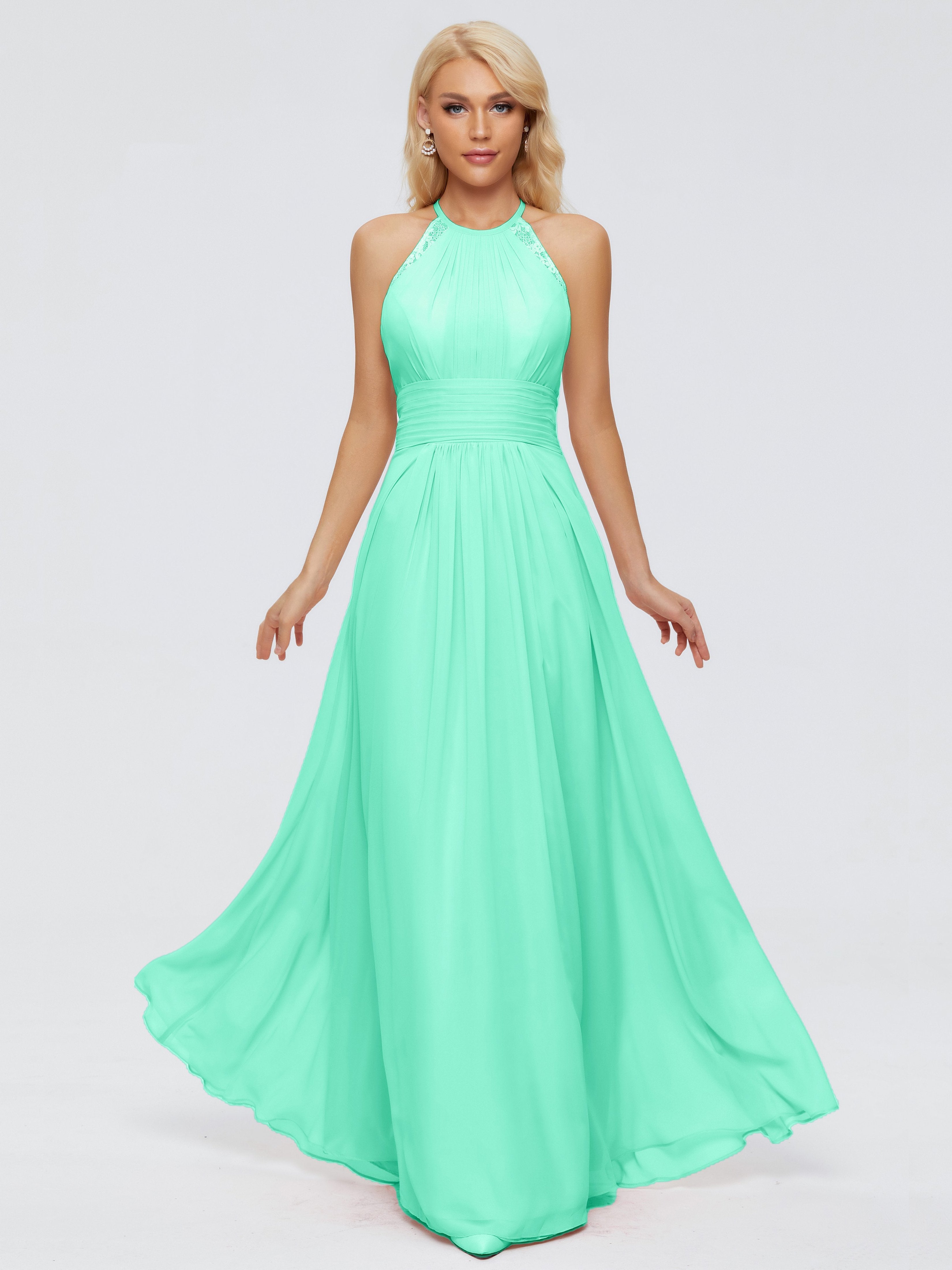Arya Halter Chiffon Bridesmaid Dresses