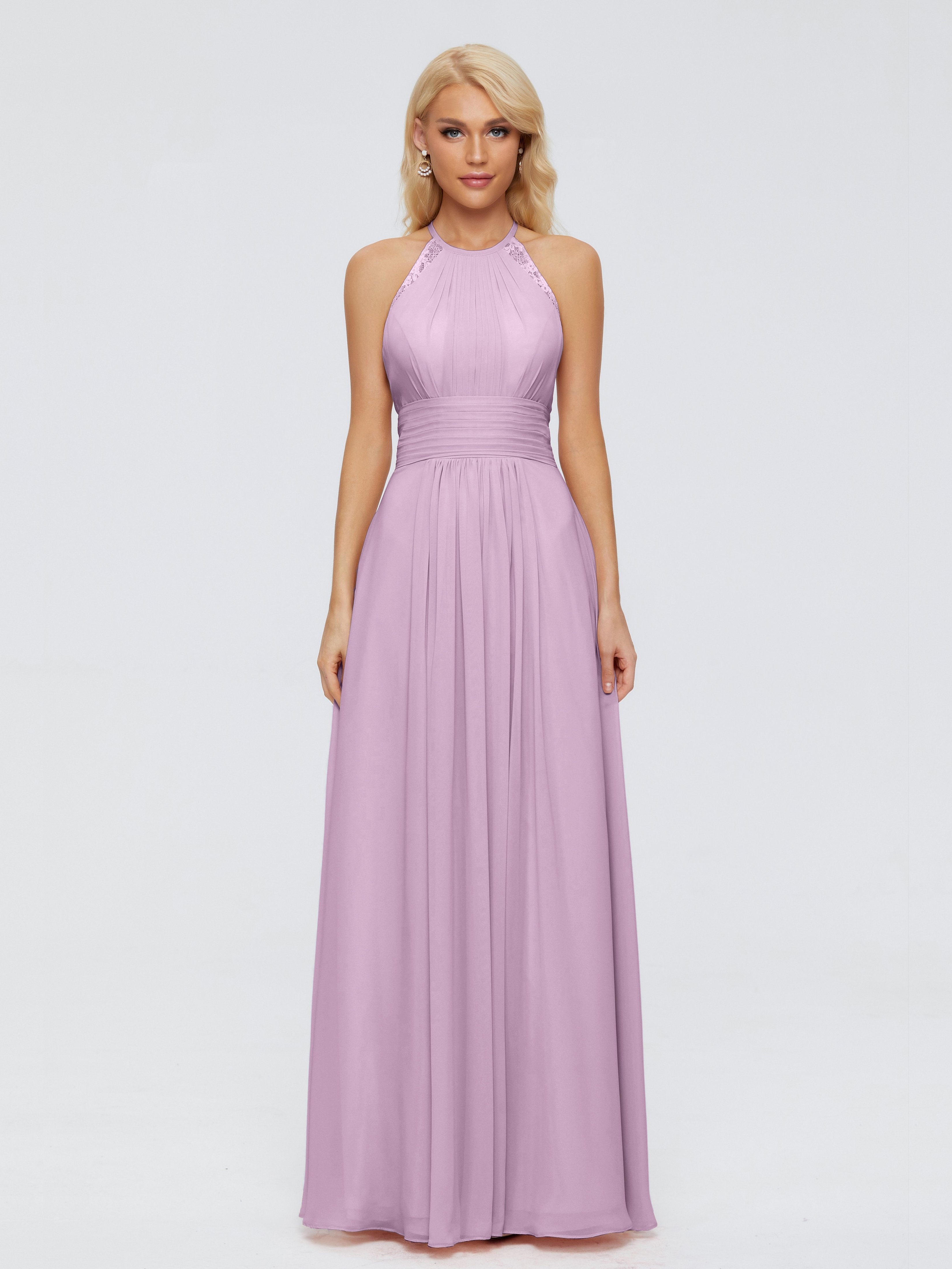Arya Halter Chiffon Bridesmaid Dresses