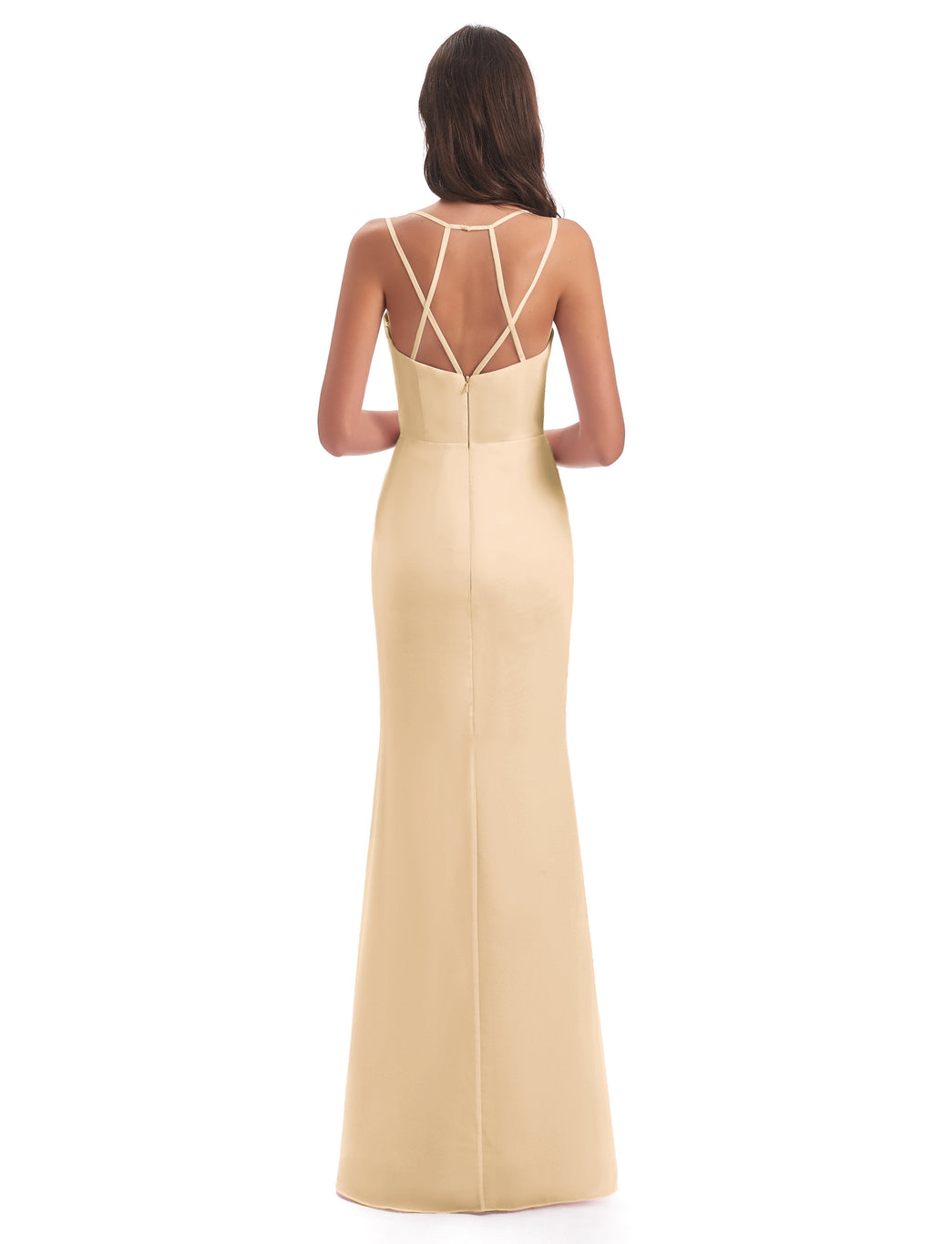 Aryanna Hourglass Spaghetti Straps Chiffon Bridesmaid Dresses