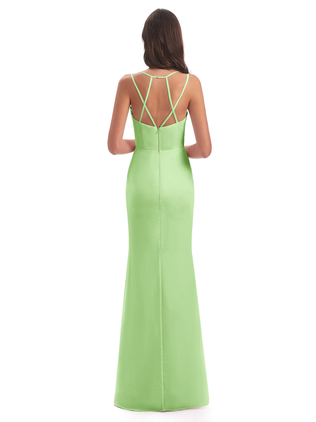 Aryanna Hourglass Spaghetti Straps Chiffon Bridesmaid Dresses