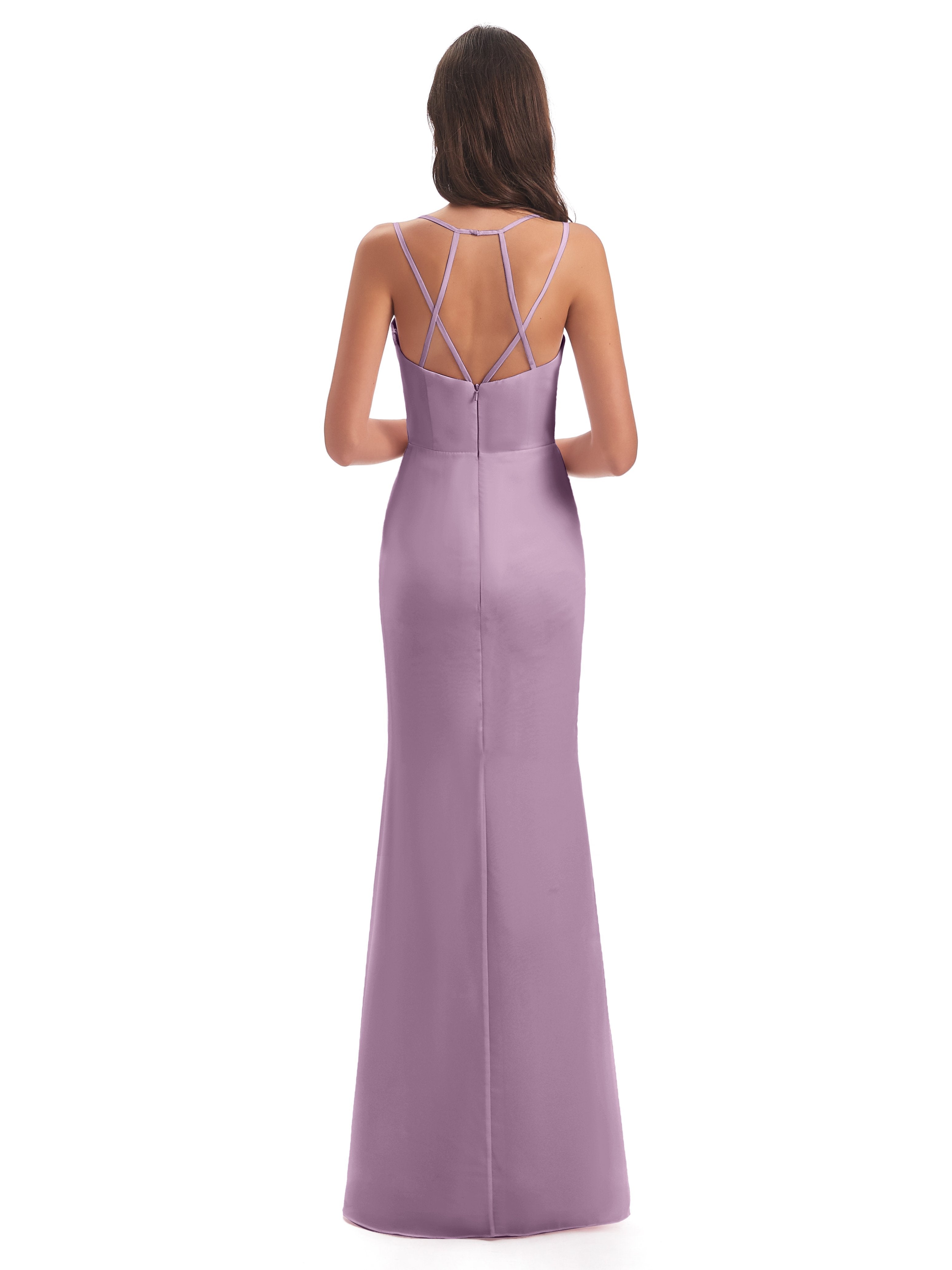 Aryanna Hourglass Spaghetti Straps Chiffon Bridesmaid Dresses
