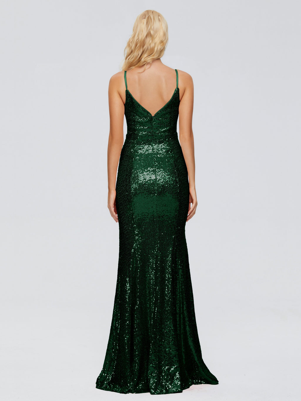Athena Spaghetti Straps Sequins Bridesmaid Dress
