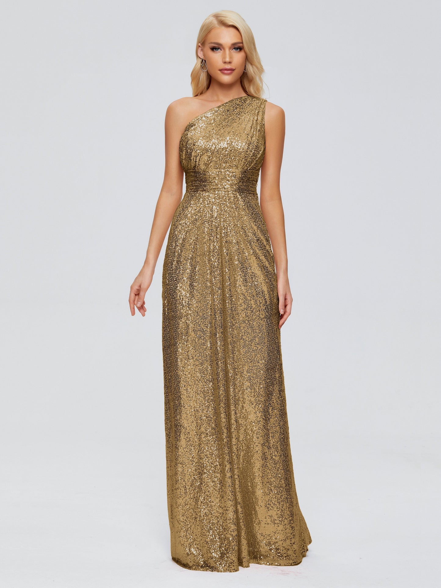 Bailey One Shoulder Sequins Bridesmaid Dress