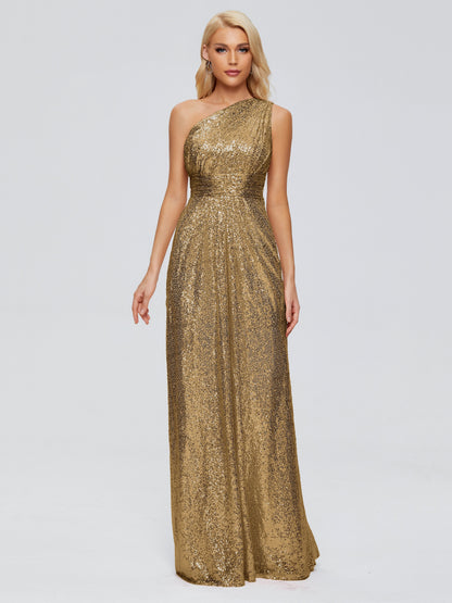 Bailey One Shoulder Sequins Bridesmaid Dress
