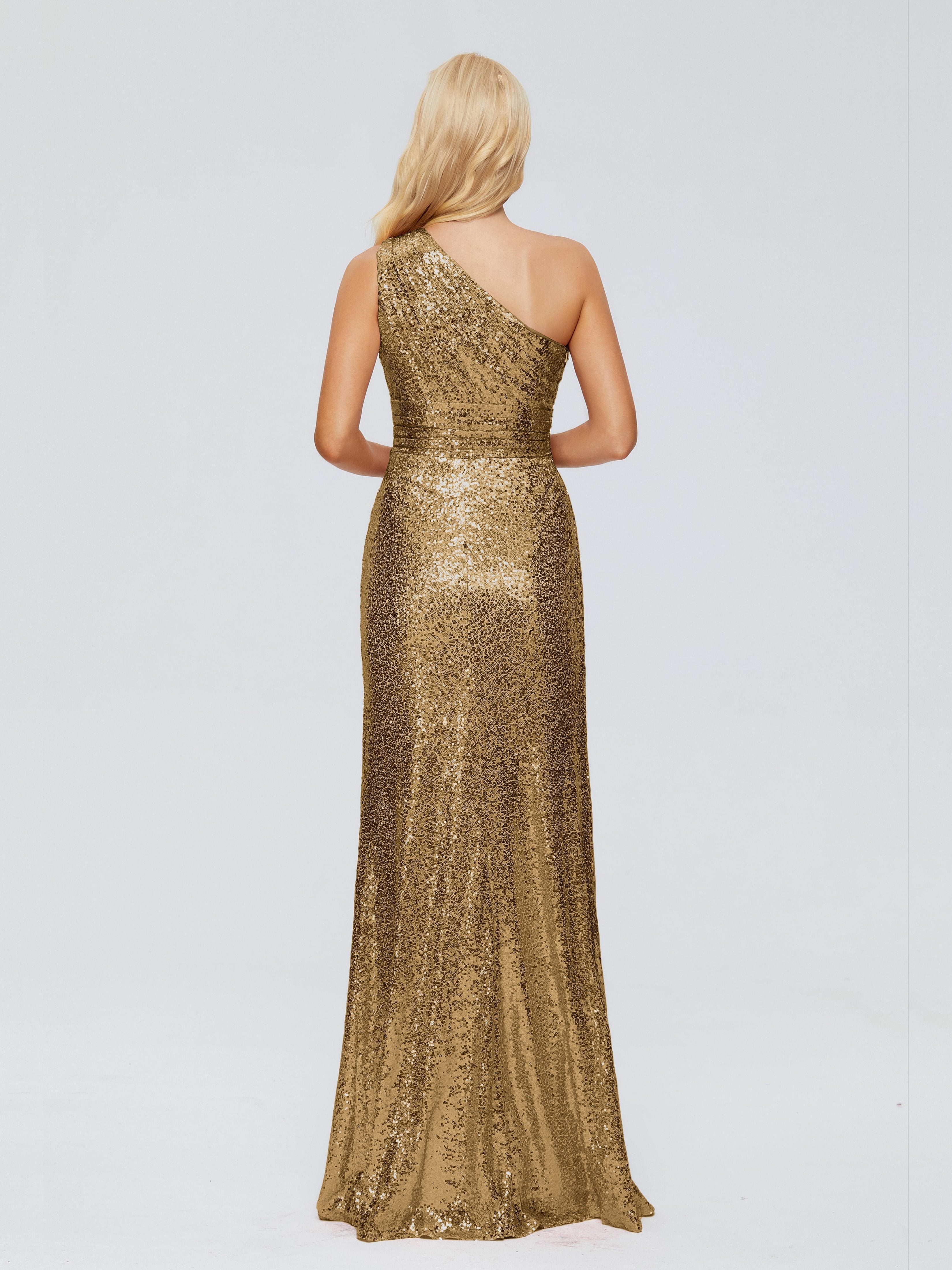 Bailey One Shoulder Sequins Bridesmaid Dress
