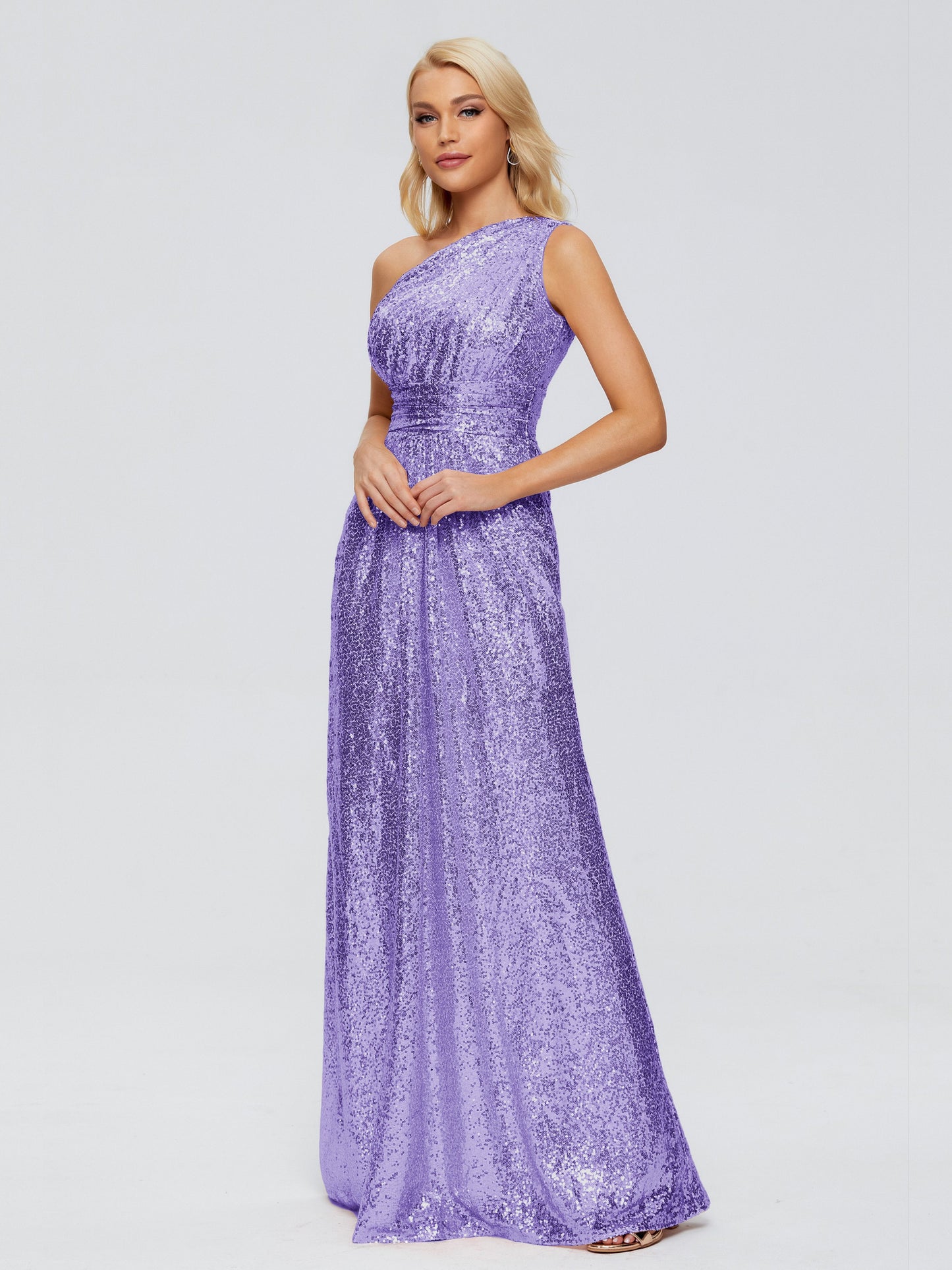 Bailey One Shoulder Sequins Bridesmaid Dress