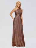 Bailey One Shoulder Sequins Bridesmaid Dress