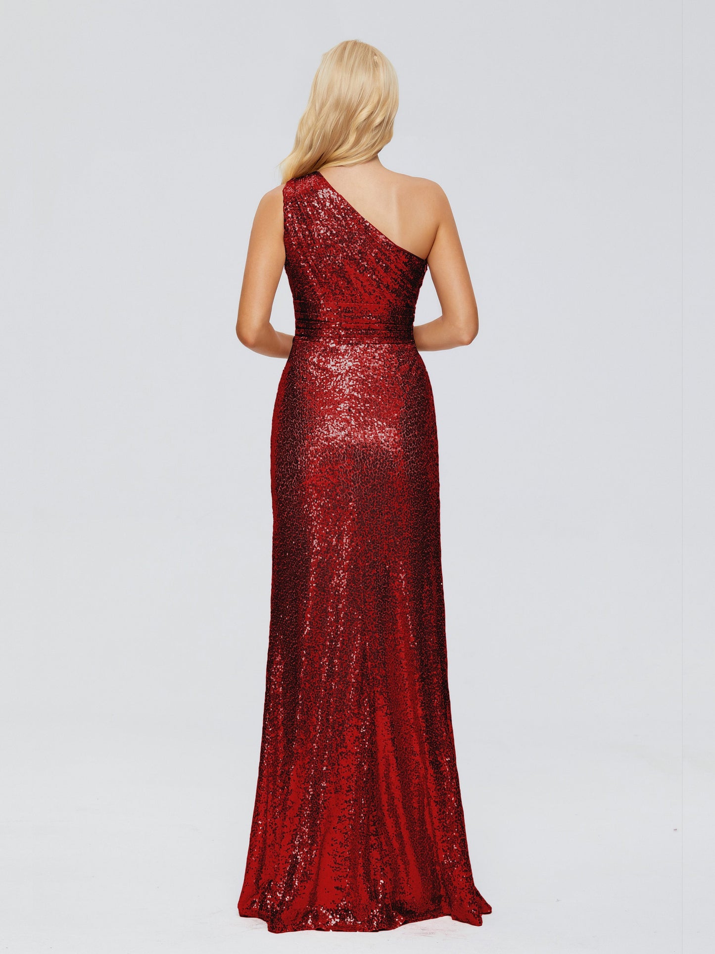 Bailey One Shoulder Sequins Bridesmaid Dress