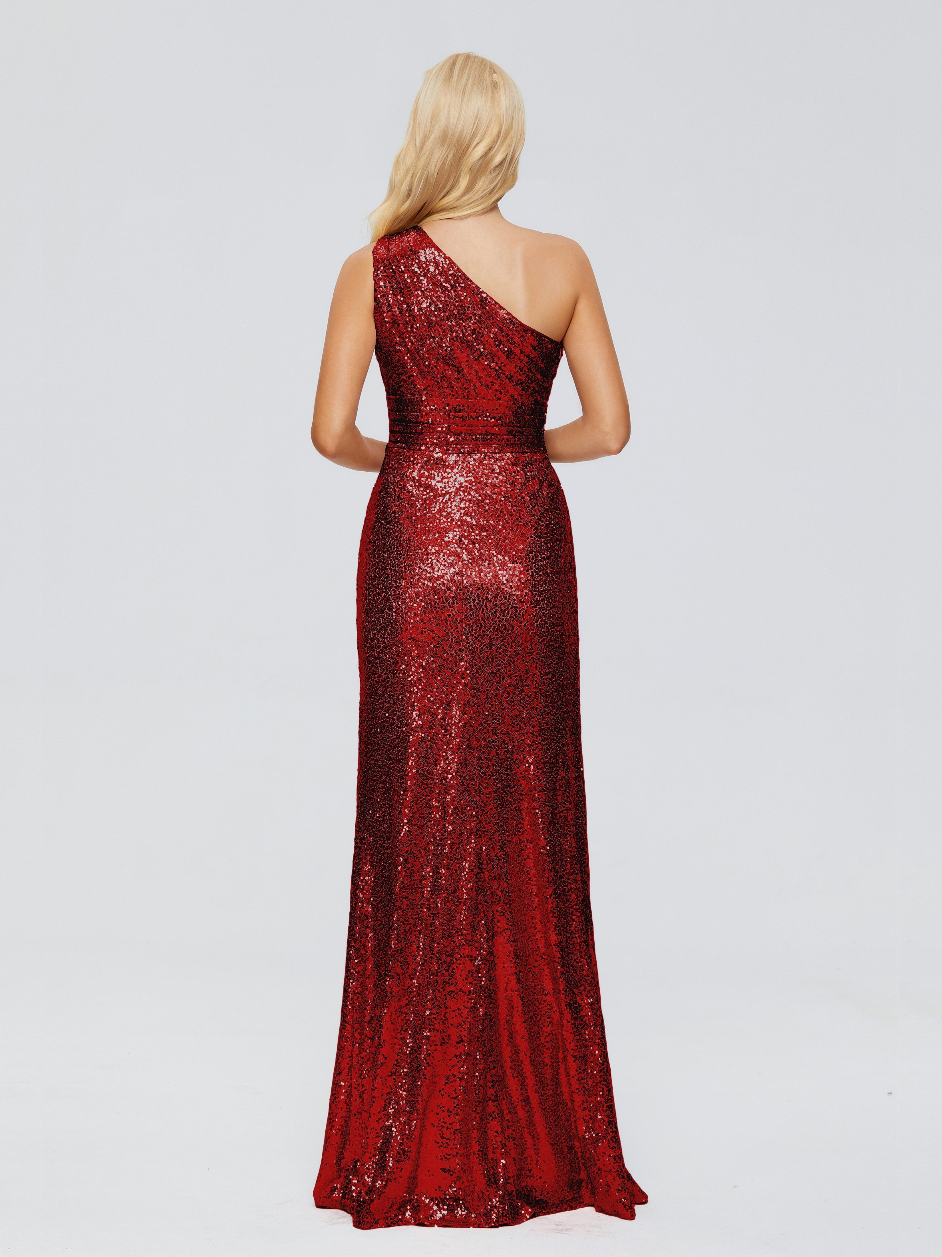 Bailey One Shoulder Sequins Bridesmaid Dress