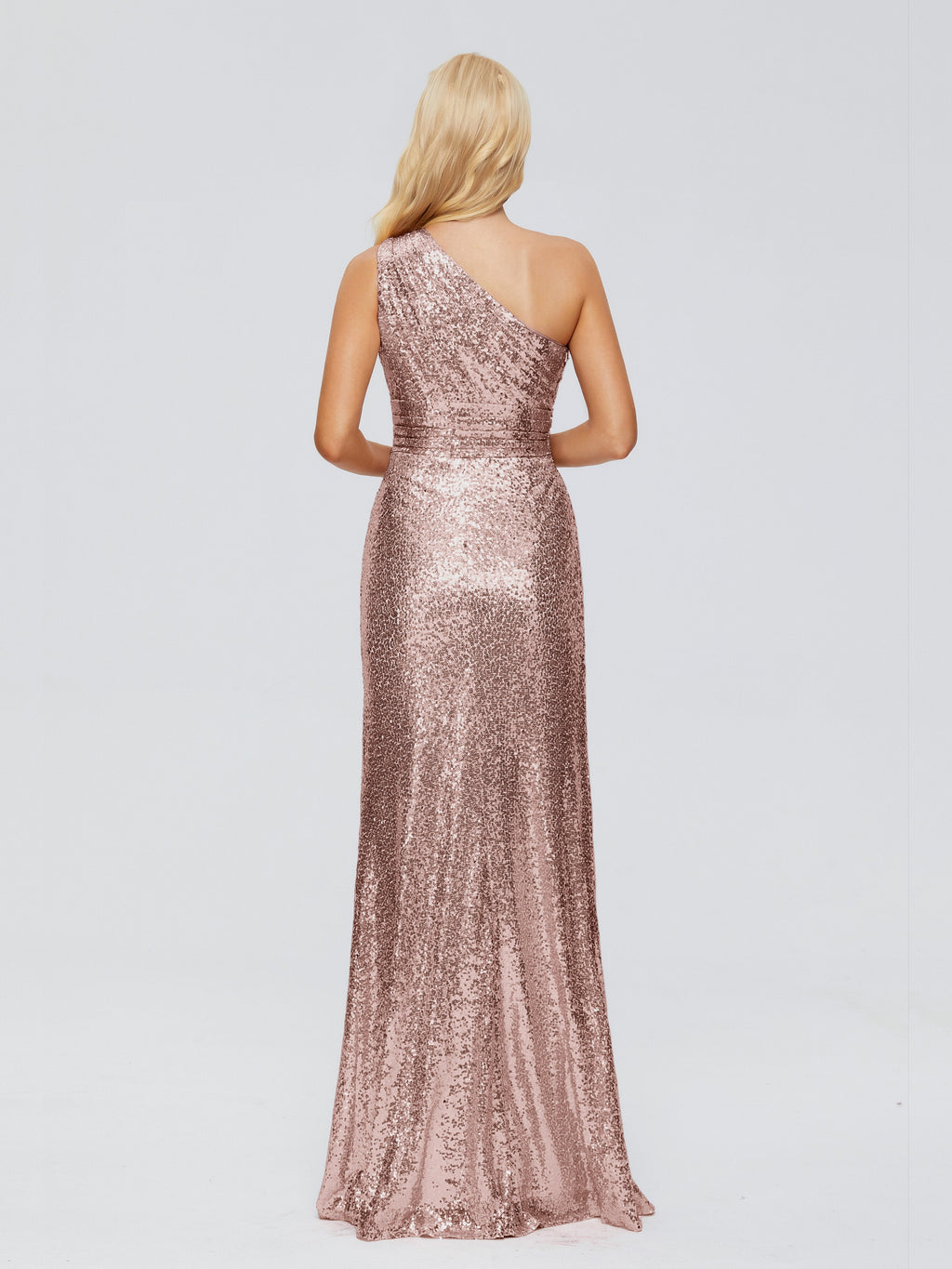 Bailey One Shoulder Sequins Bridesmaid Dress