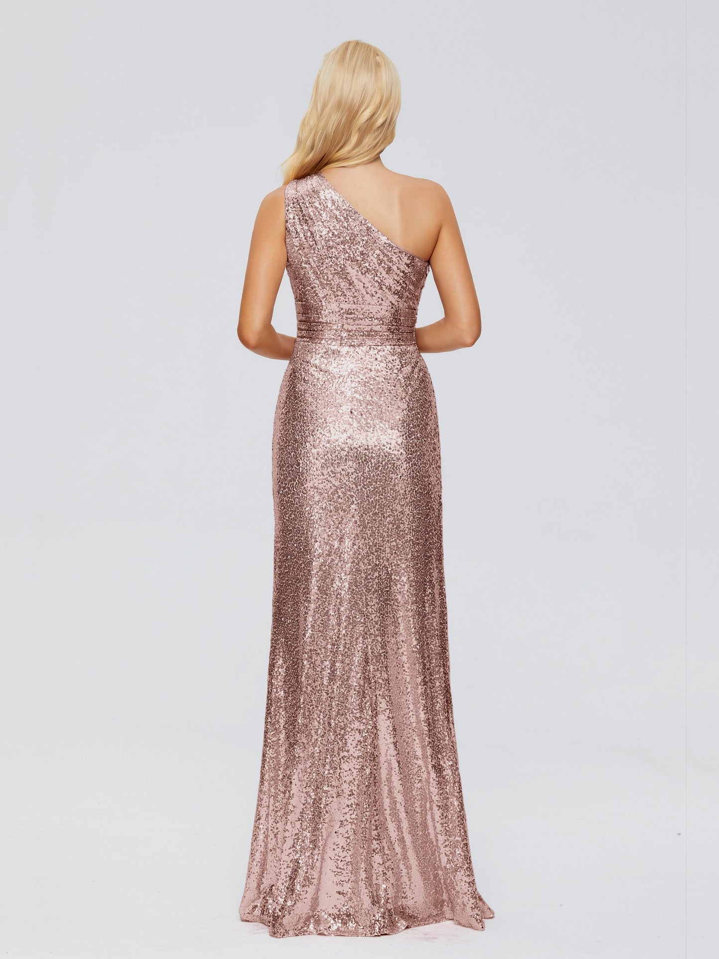 Bailey One Shoulder Sequins Bridesmaid Dress