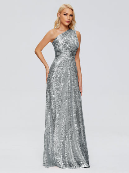 Bailey One Shoulder Sequins Bridesmaid Dress